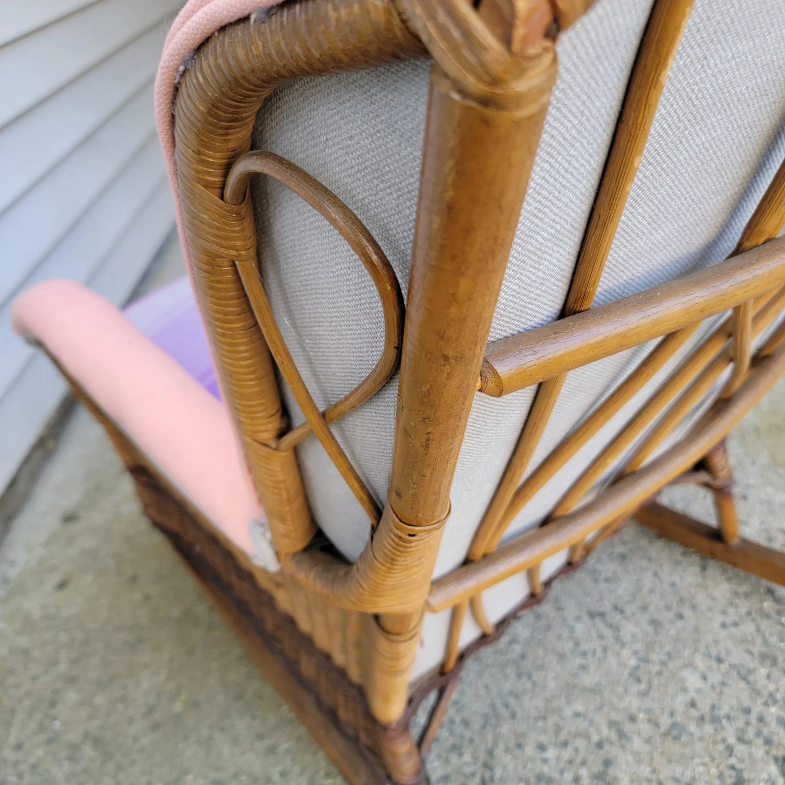 1920s Vintage Wicker and Rattan Rocker Attributed to Heywood Brothers and Wakefield - 6