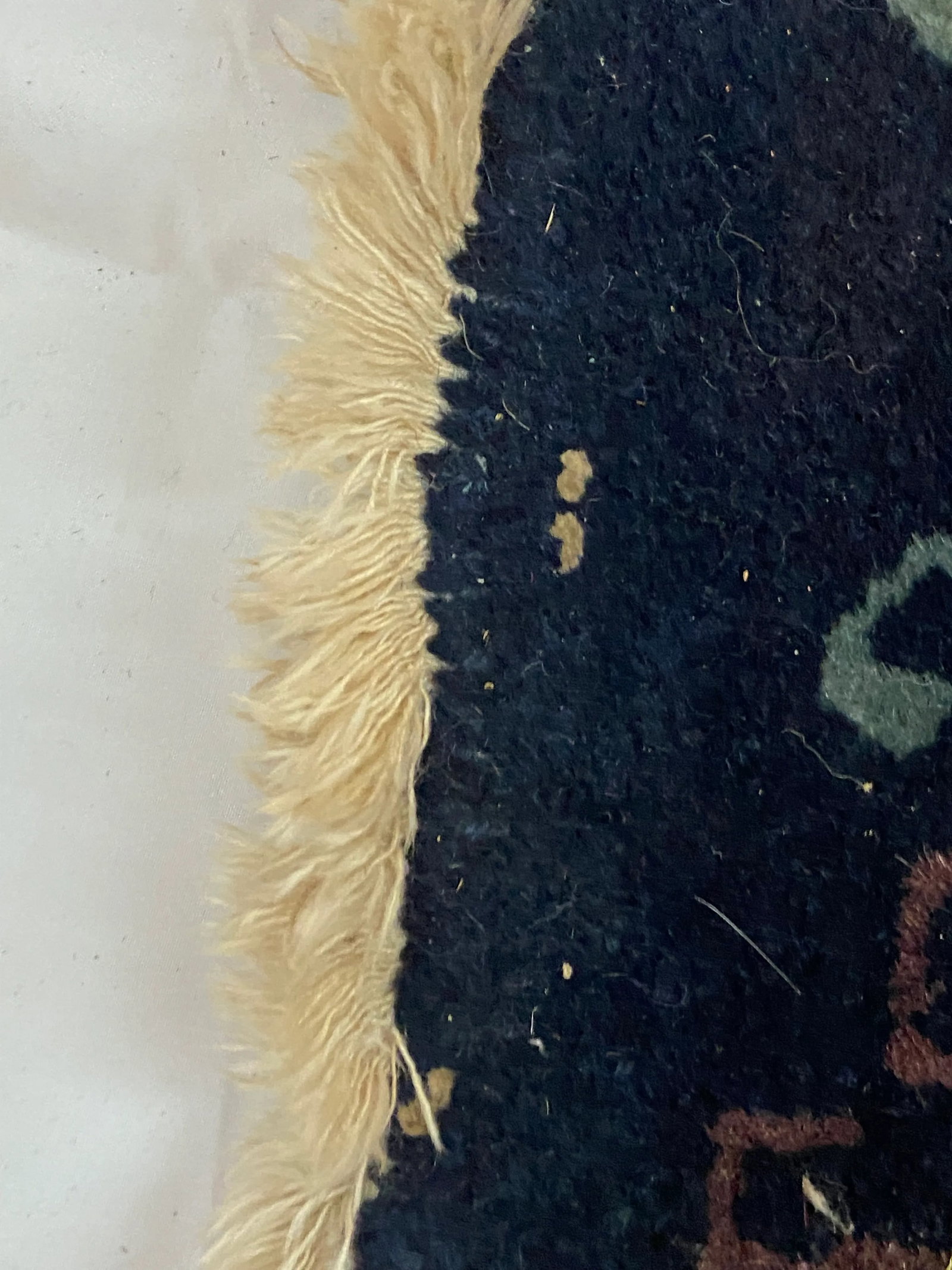 Antique Chinese Rug With Butterflies, Vases and Flowers - 10