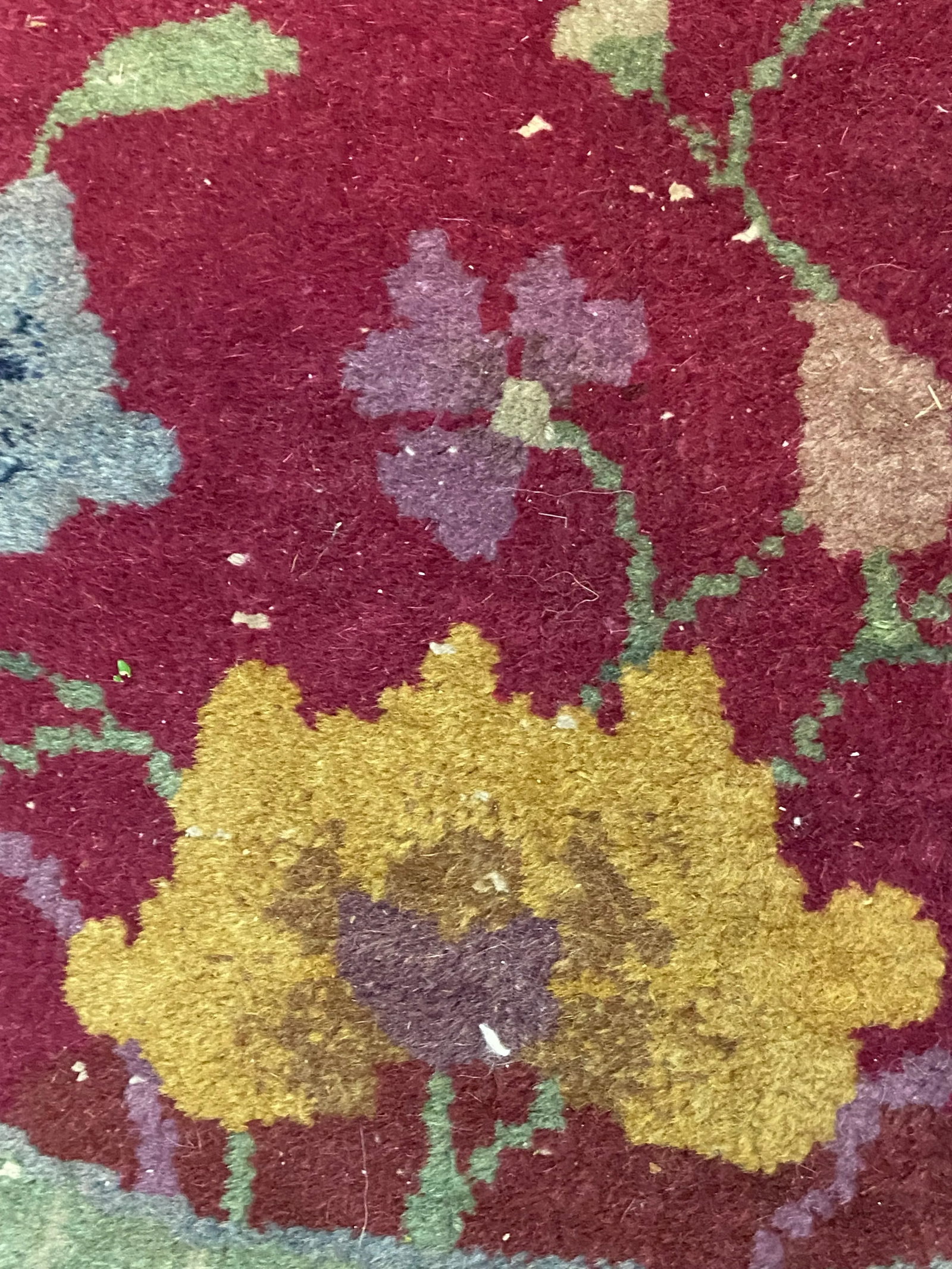 Antique Chinese Rug With Butterflies, Vases and Flowers - 8