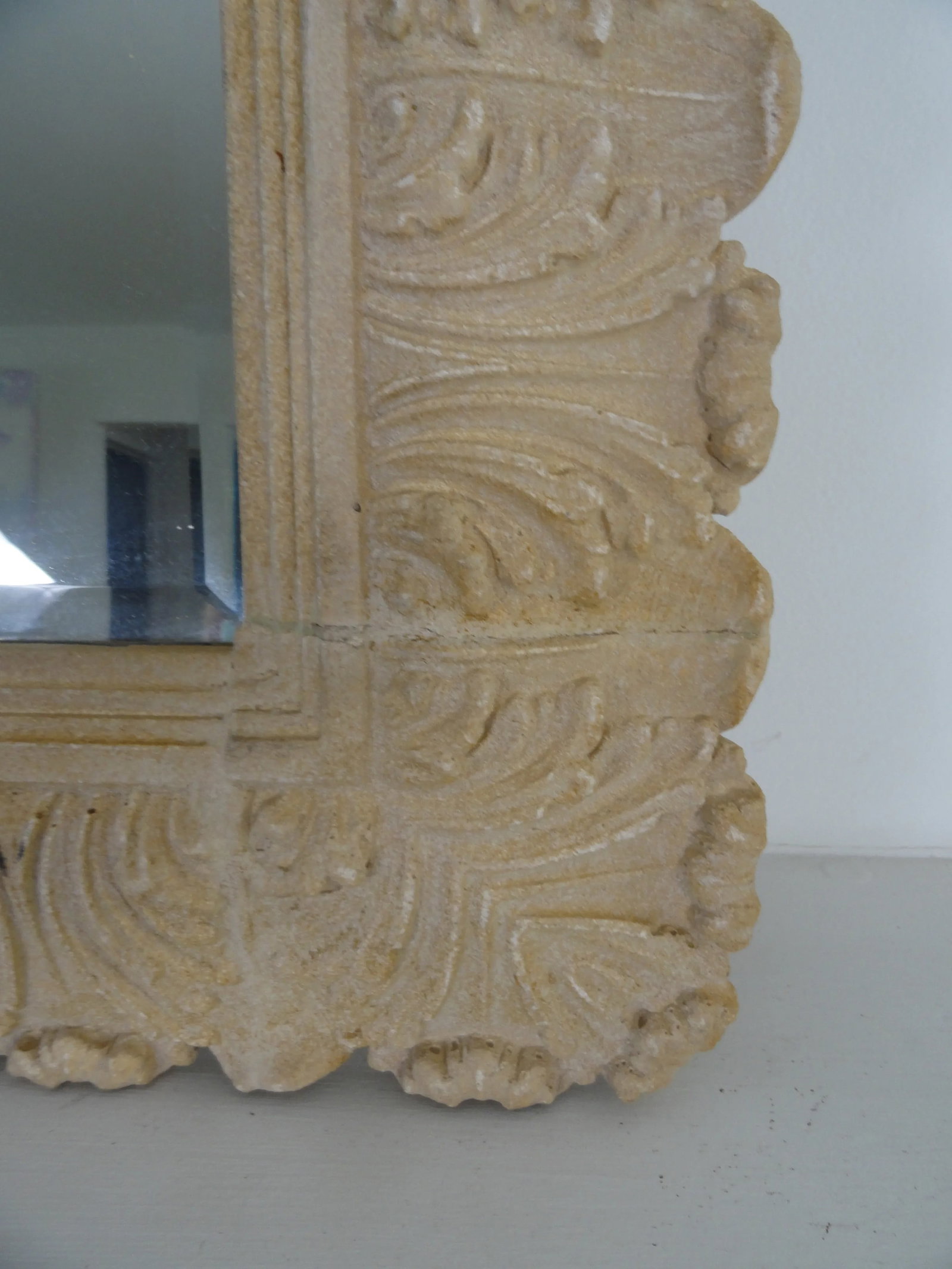 Textured Faux Stone Mirror - 3