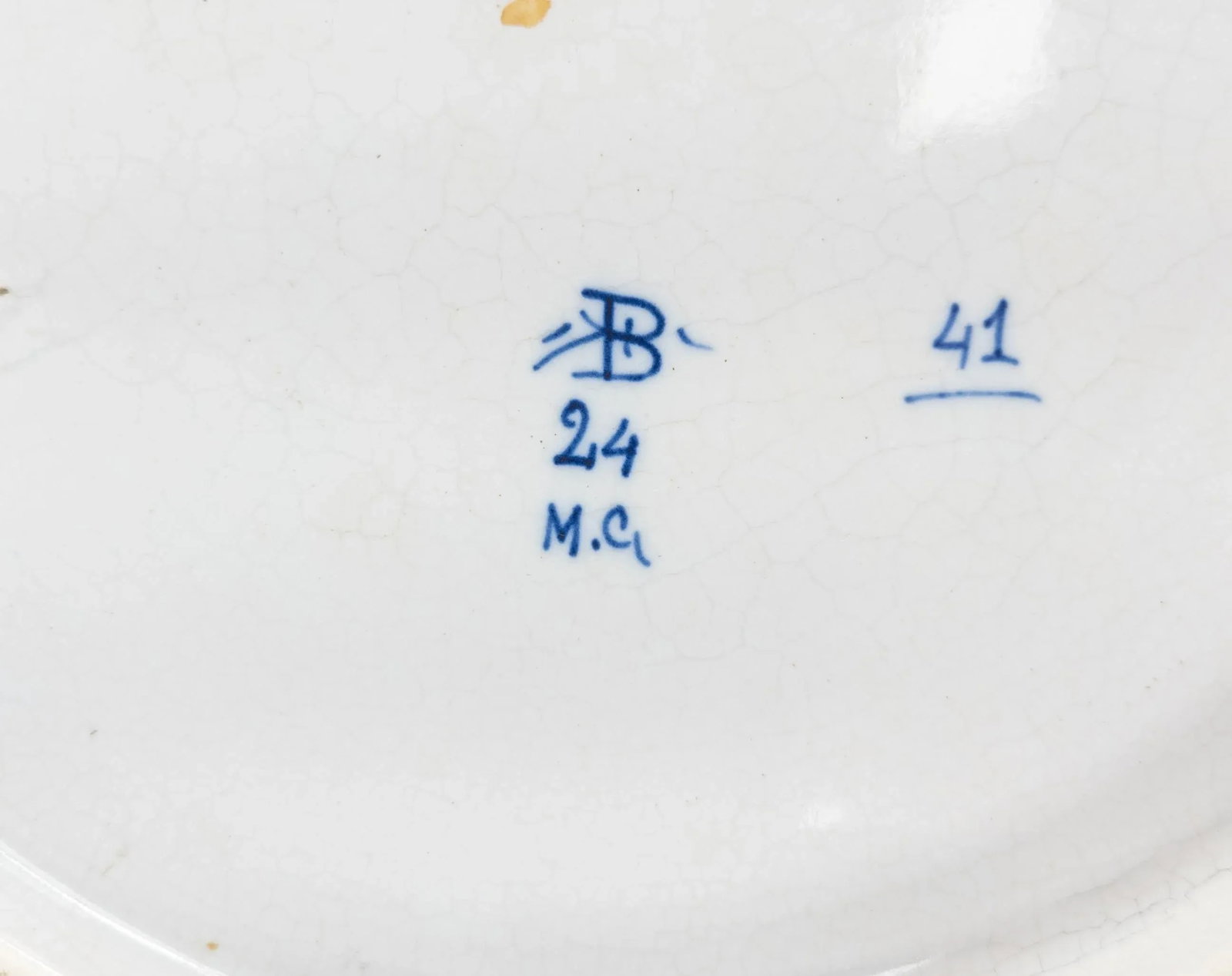 Dutch Delft Faience Blue and White Charger - 12
