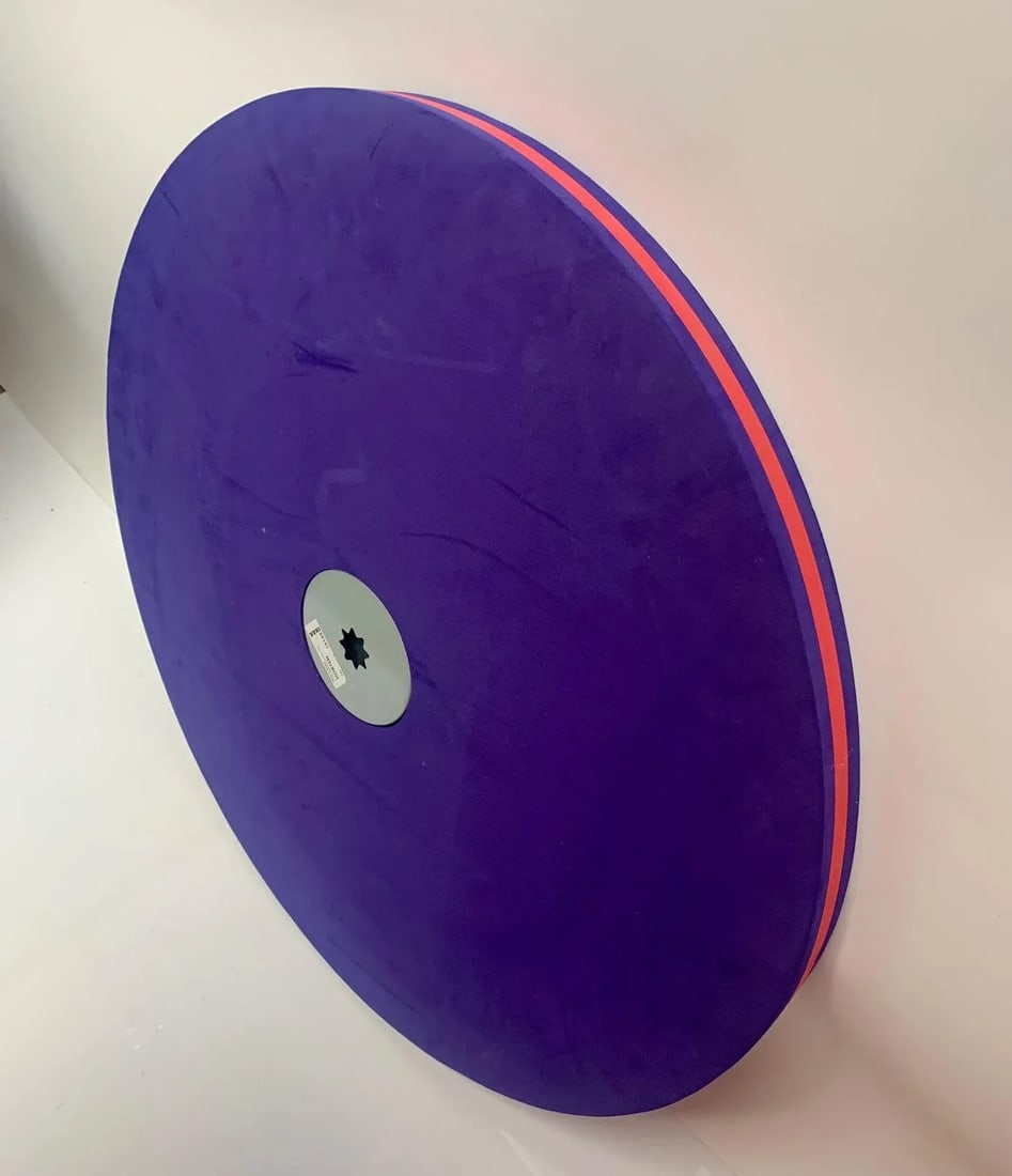 Vintage 1990s Ultraviolet Rubber Framed Mirror - 5