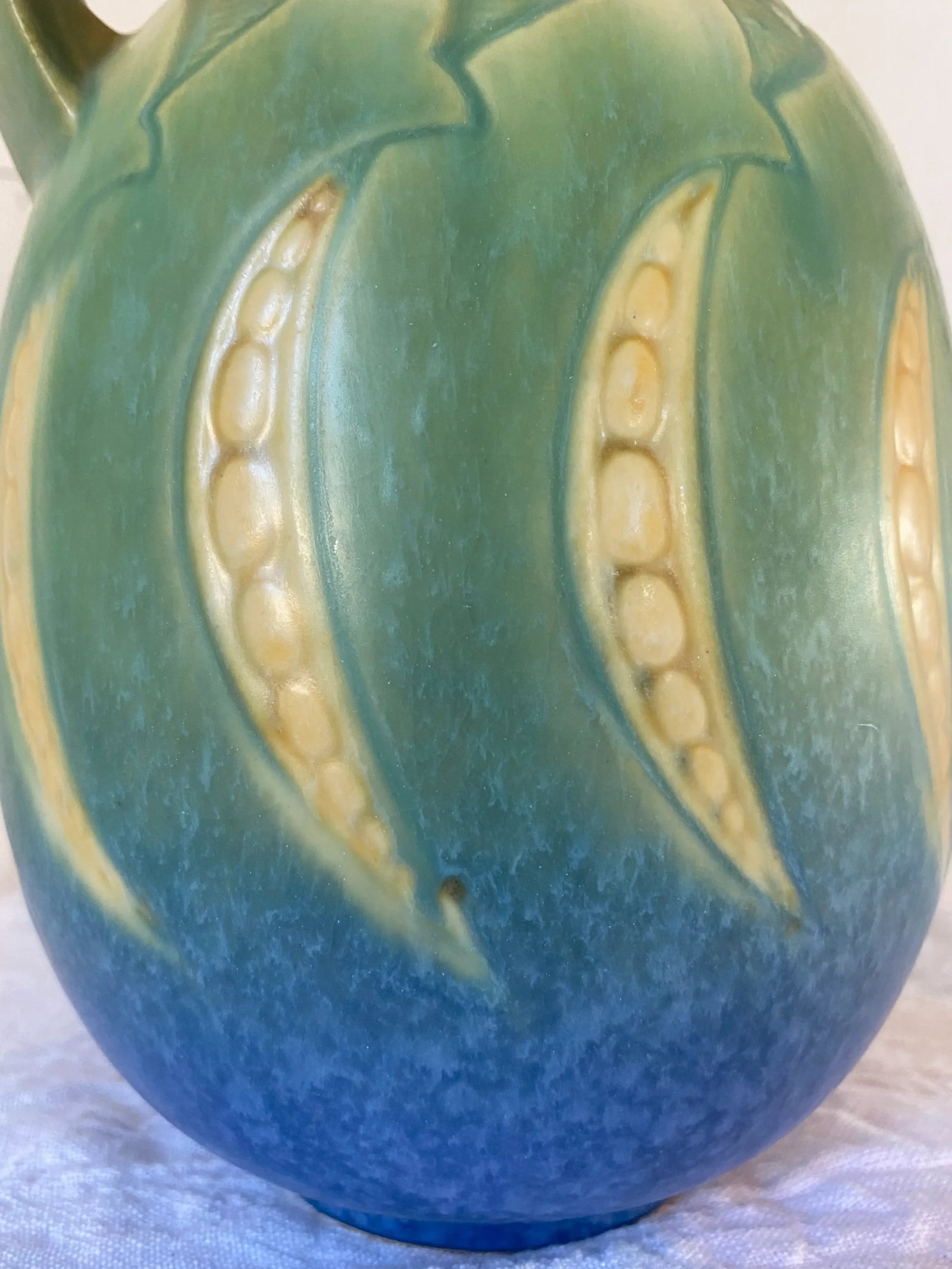 Roseville Pottery Falline 647-7 Blue Vase - 9