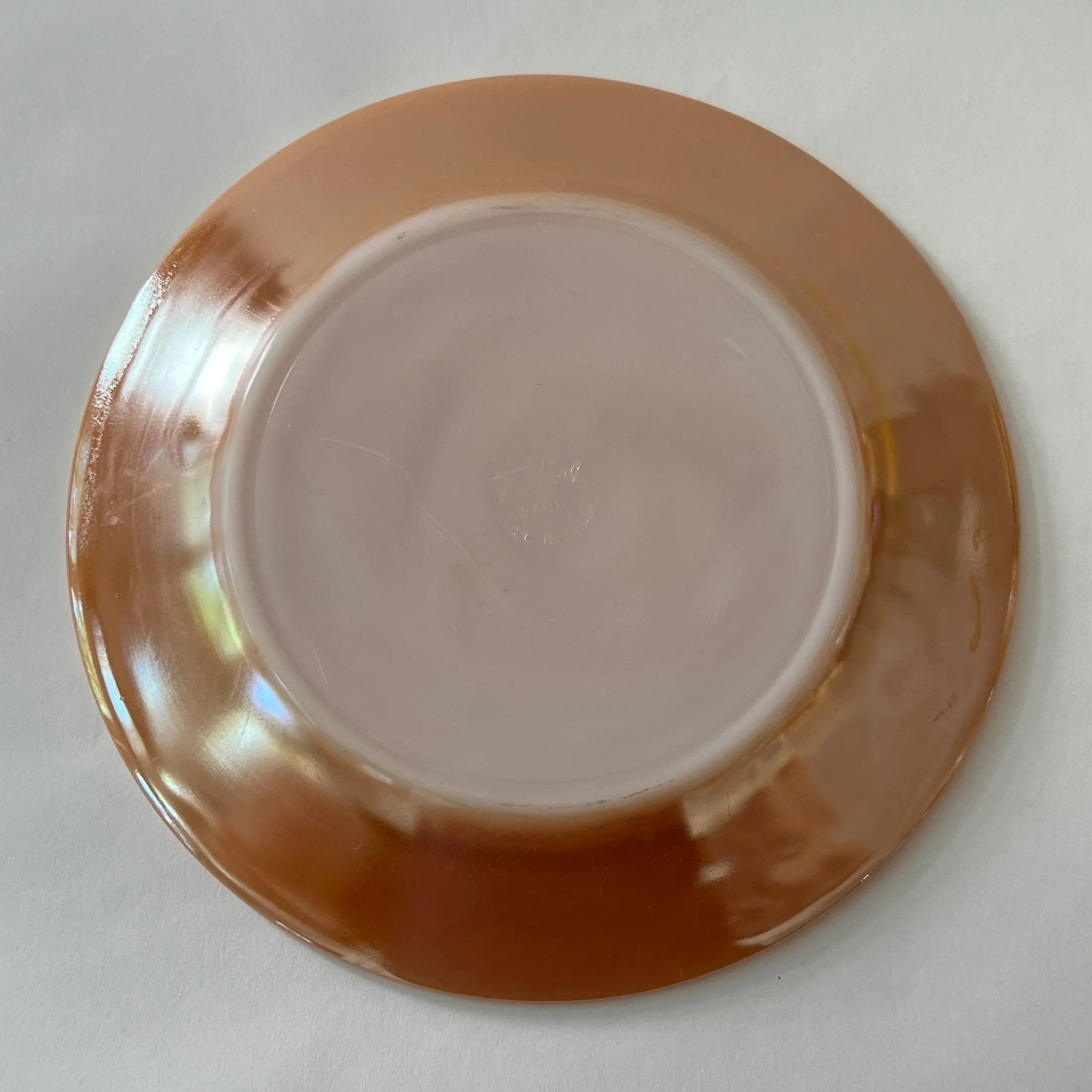 Mid-Century Iridescent Fire King "Peach Lustre" Dinnerware Set- 45 Pieces - 8
