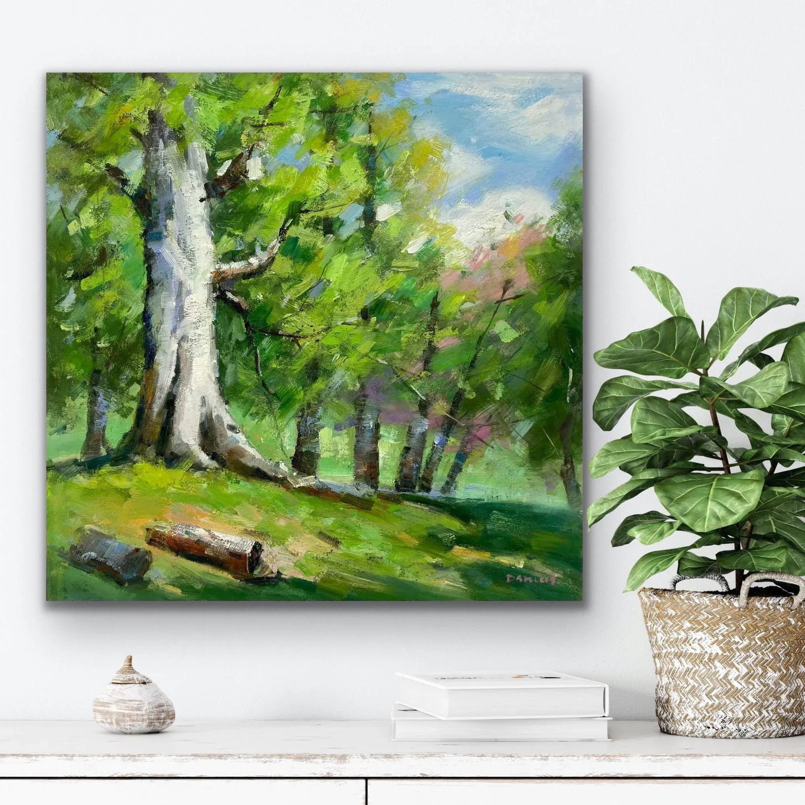 Impressionistic Landscape Original Oil Painting - 4