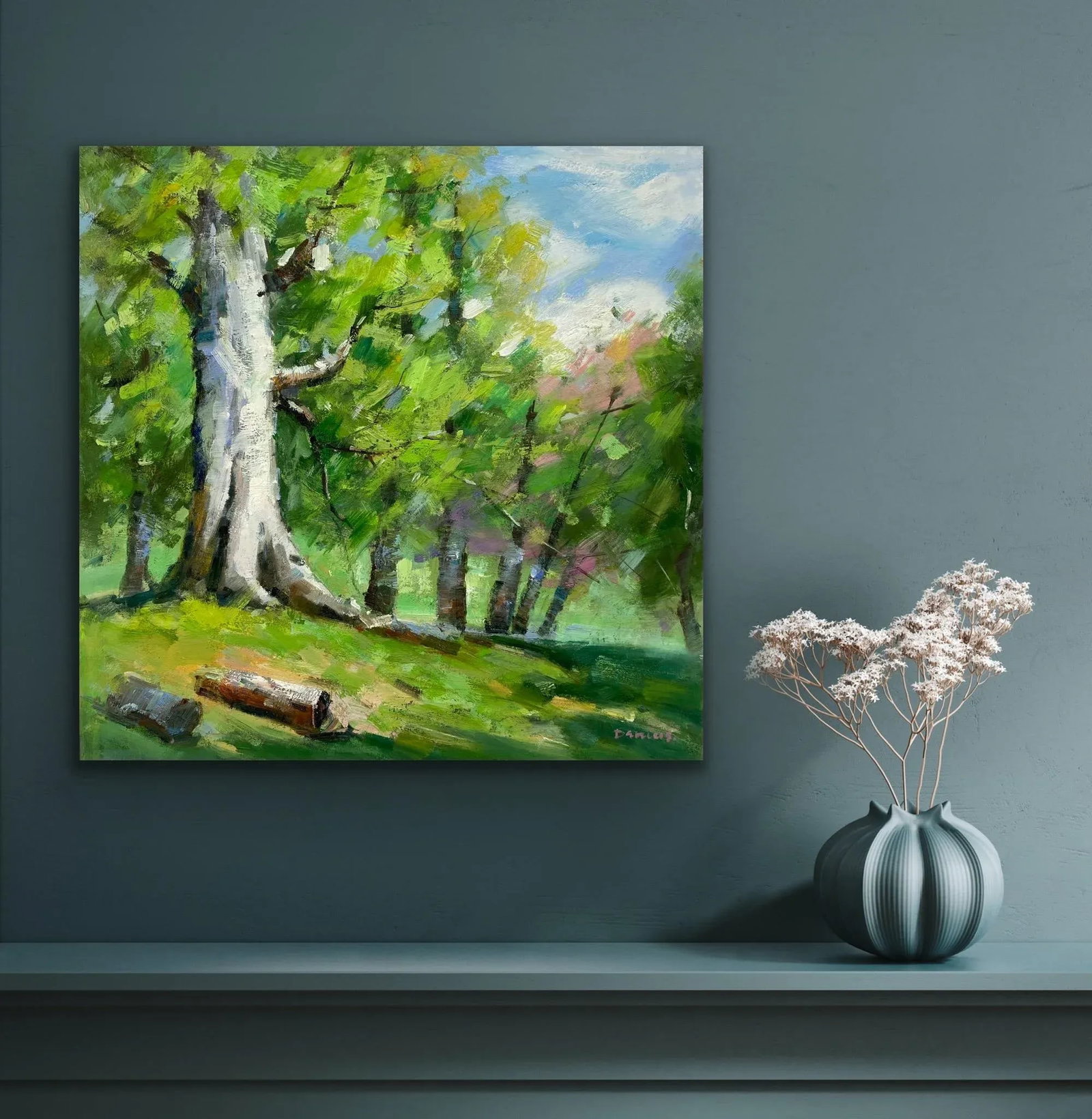 Impressionistic Landscape Original Oil Painting - 5