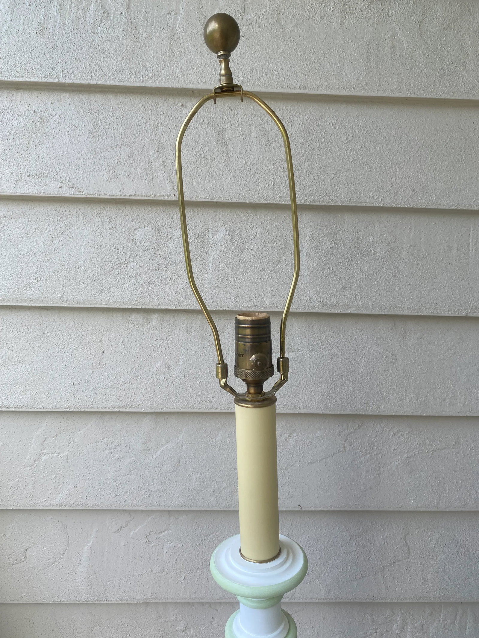 Visual Comfort & Co. Coastal Boho Sussex Floor Lamps Painted White and Pale Green - Set of 2 - 2