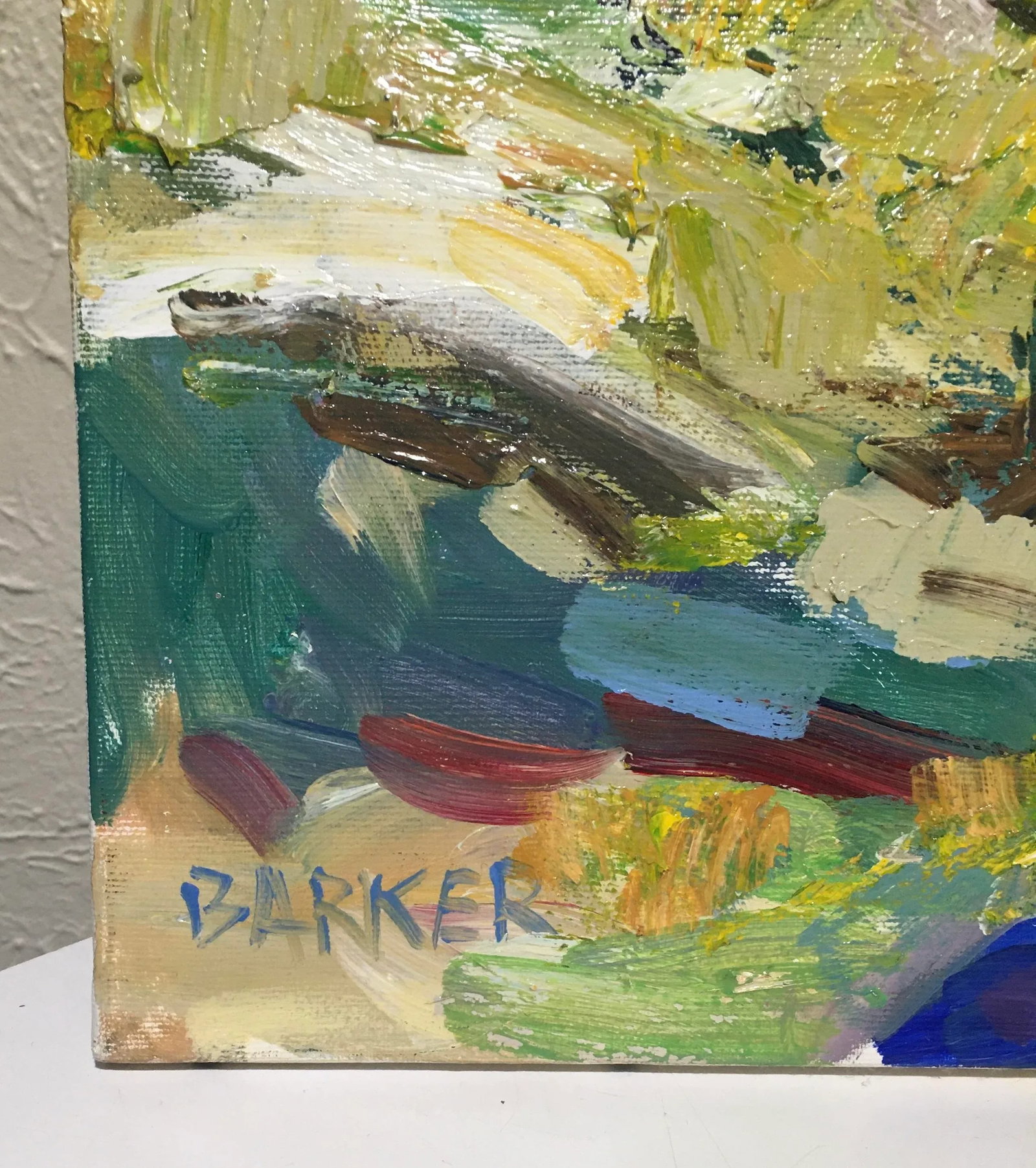 Contemporary Impressionist Mountain Landscape "Distant View" by Jim Barker - 4