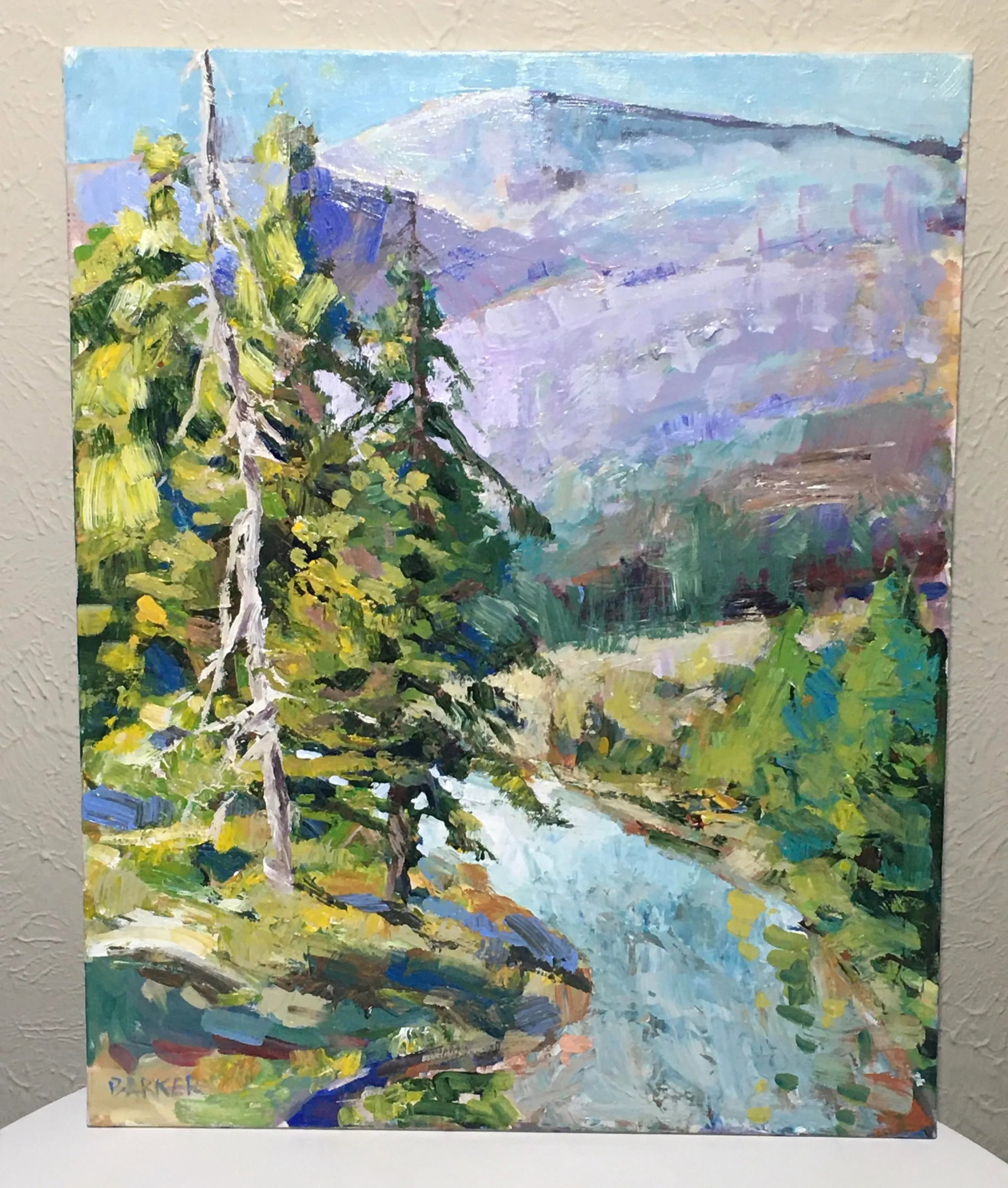 Contemporary Impressionist Mountain Landscape "Distant View" by Jim Barker - 7