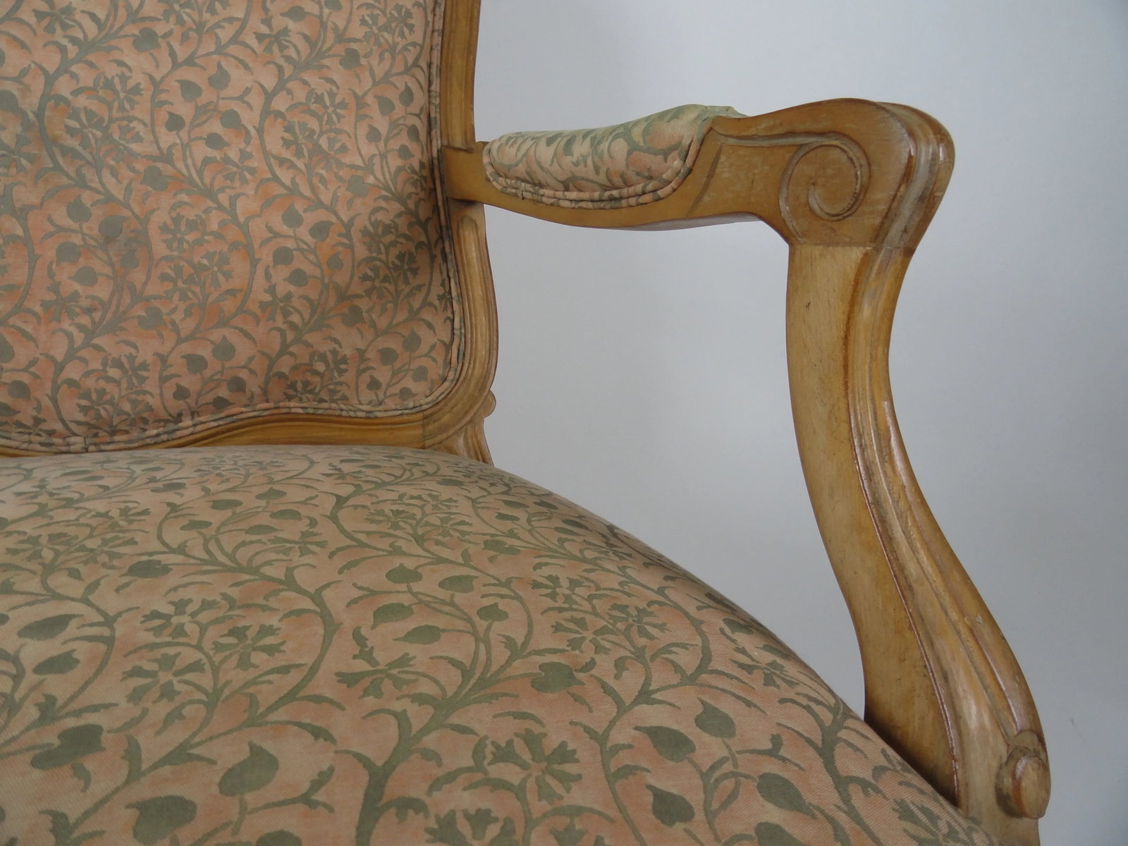 Vintage Mid Century Louis XV Style Beechwood Carved Fauteuils - a Pair - 9
