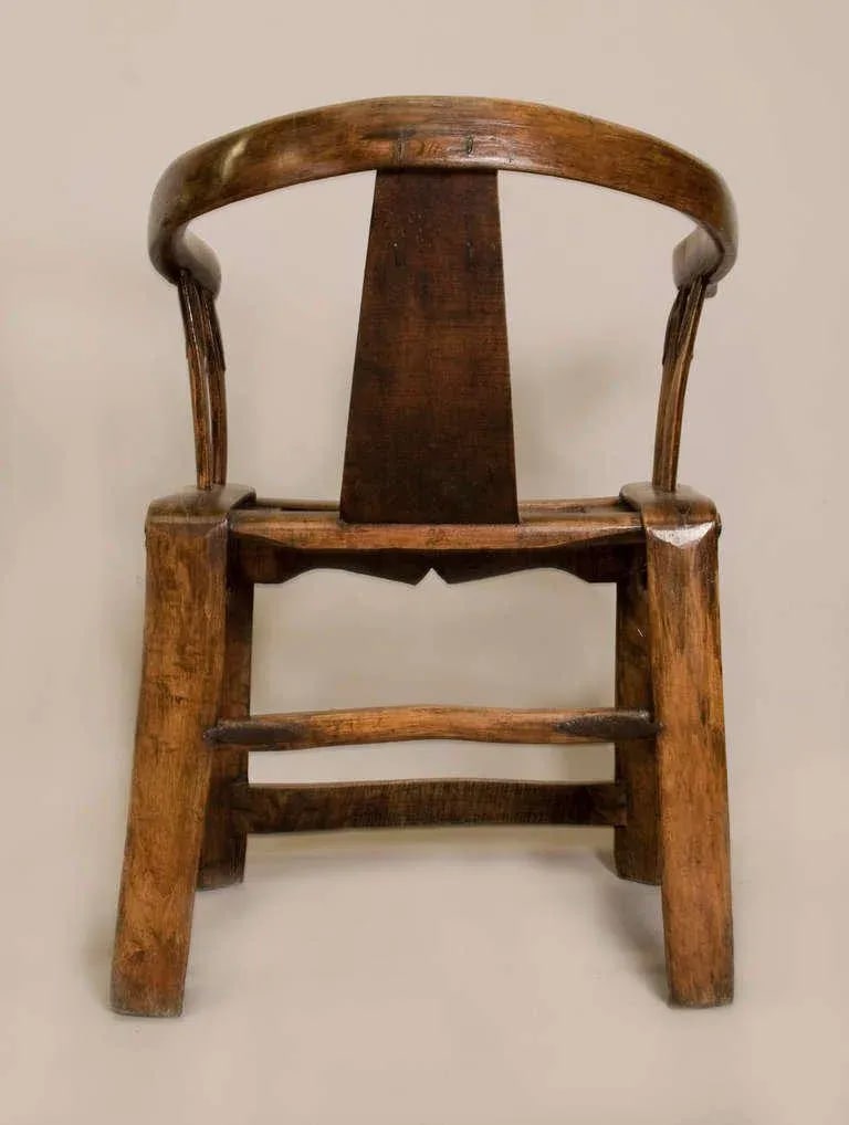 19th Century Chinese Yoke Back Chairs - A Pair - 6
