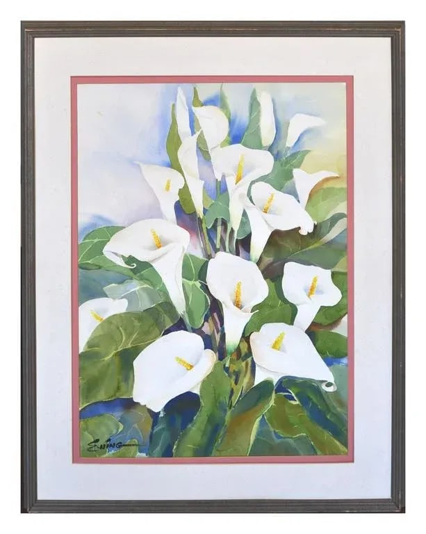 Calla Lilies Watercolor - 2