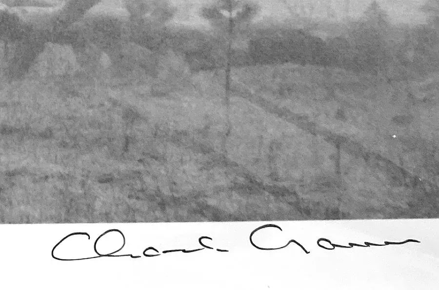 "Pines, Dusk, El Capitan Meadow, Yosemite 1986" Landscape Photograph Print Numbered 2/100 by Charles - 2