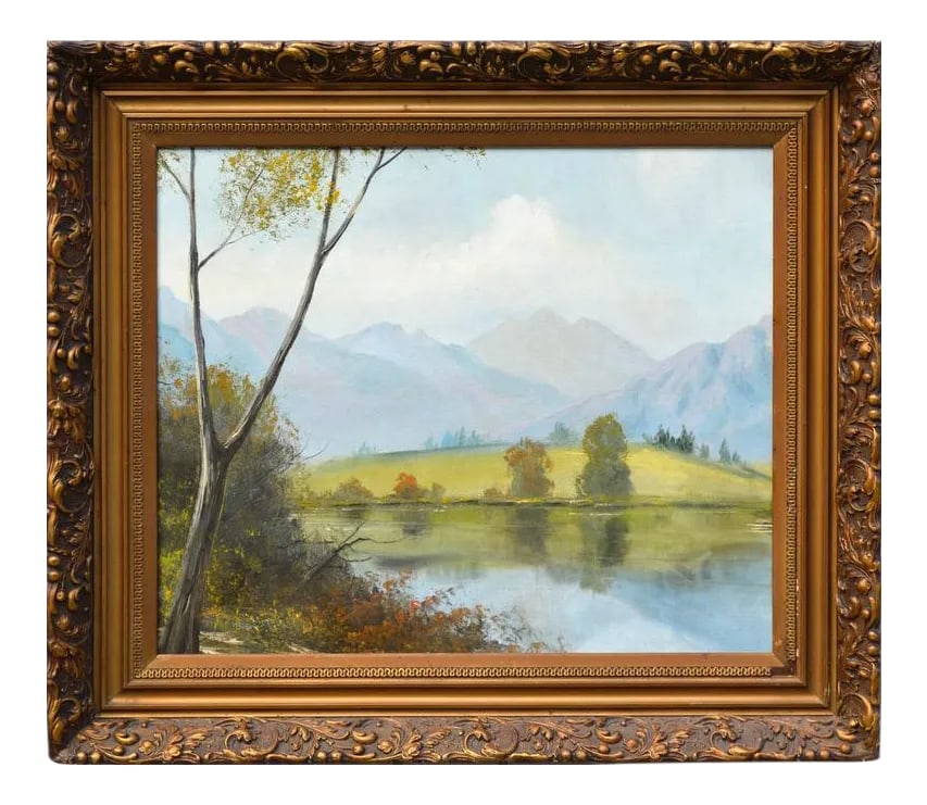 Mid 20th Century Eastern Sierra Mountains Landscape Oil Painting, Framed (1 of 7)
