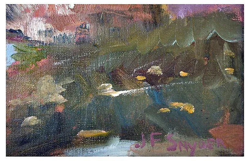 Monterey Bay Creek Oil Painting by j.f. Synder - 3
