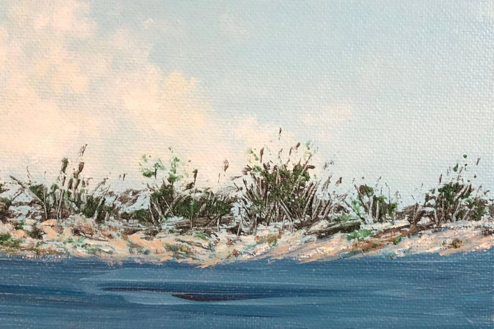 "Across the Way" Contemporary Original Impressionist Style Landscape Painting by Deb Bossert - 2