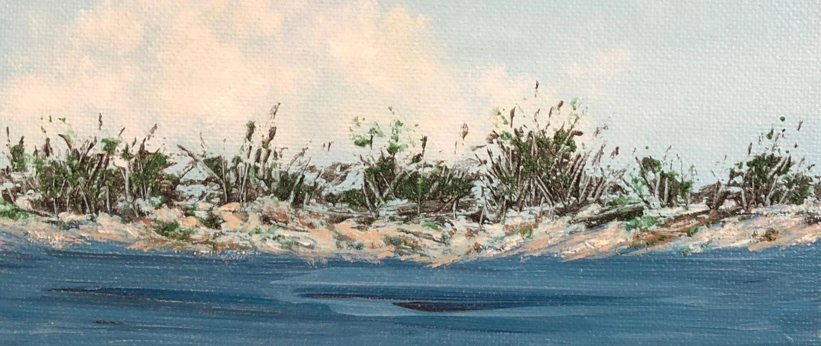 "Across the Way" Contemporary Original Impressionist Style Landscape Painting by Deb Bossert - 3