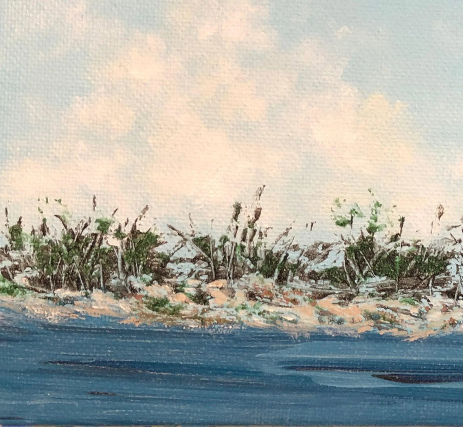 "Across the Way" Contemporary Original Impressionist Style Landscape Painting by Deb Bossert - 4