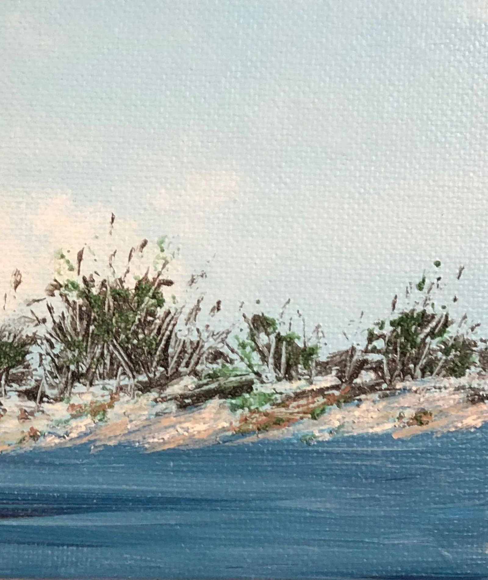 "Across the Way" Contemporary Original Impressionist Style Landscape Painting by Deb Bossert - 5