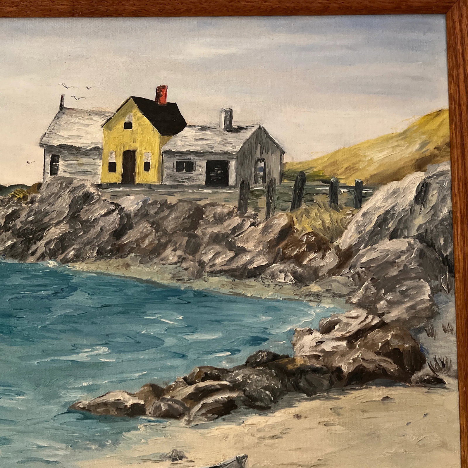 1960s Modern American Seascape Oil Painting, Framed - 5