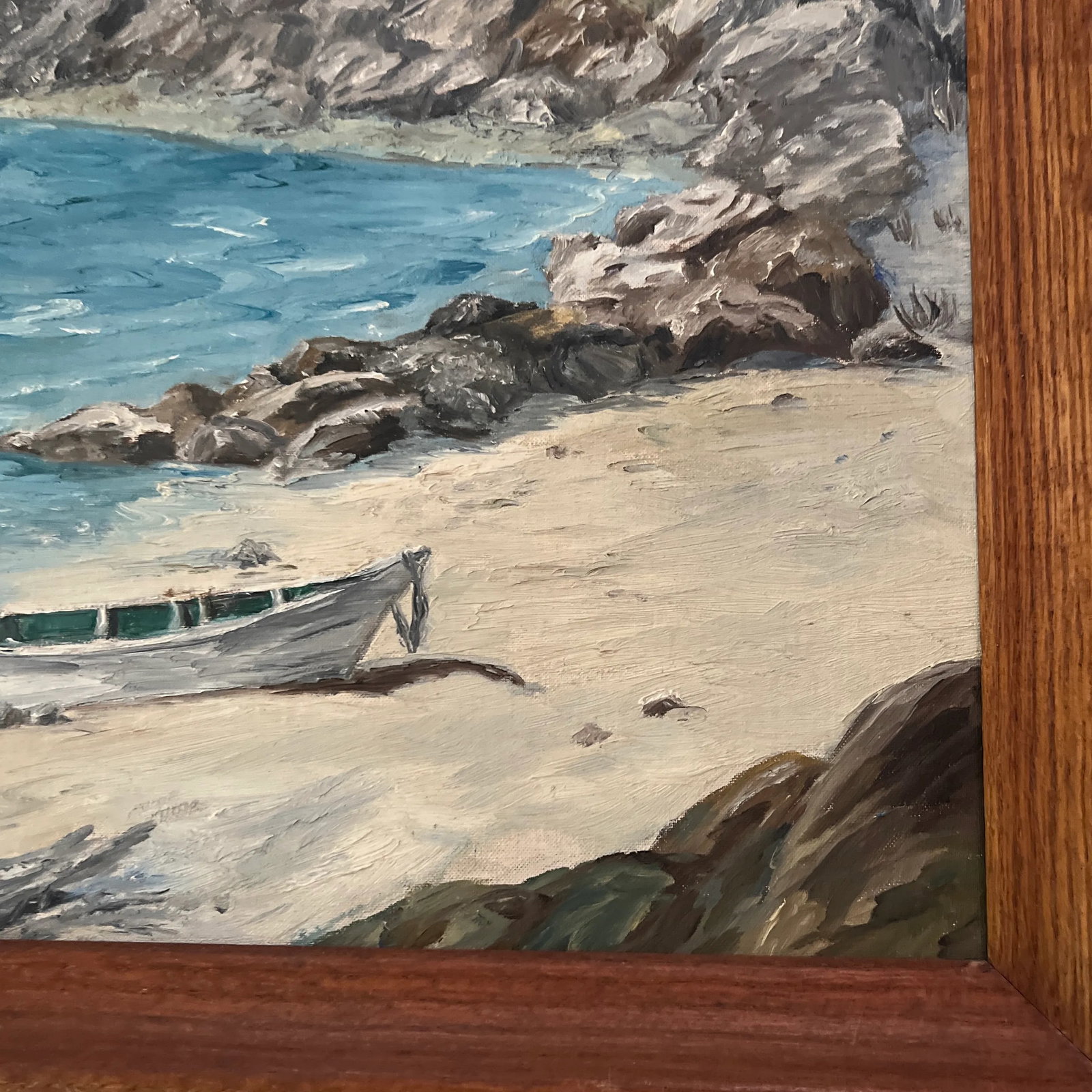1960s Modern American Seascape Oil Painting, Framed - 6