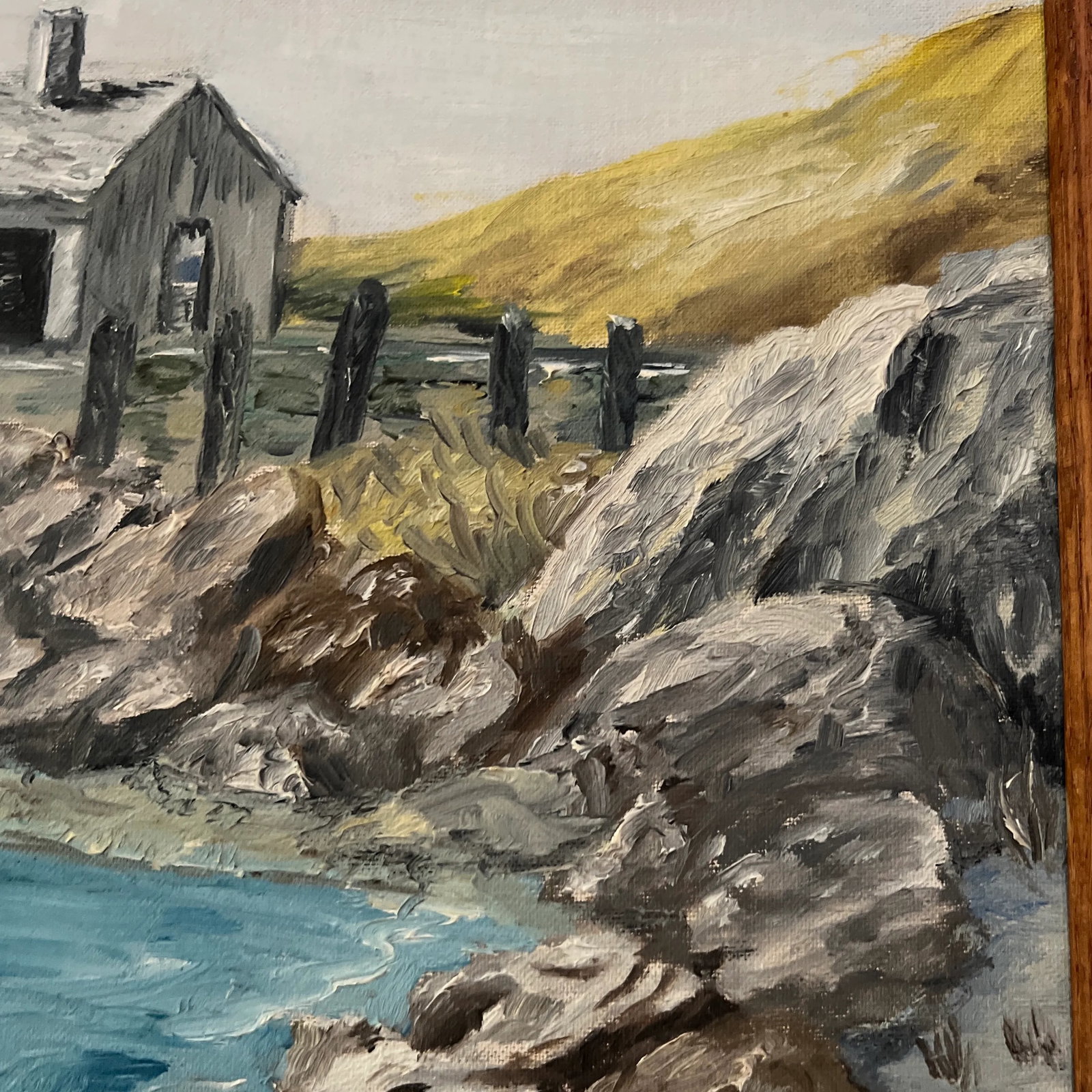 1960s Modern American Seascape Oil Painting, Framed - 8