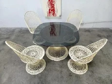 1960s Spun Fiberglass Patio Set by Russell Woodard - 11