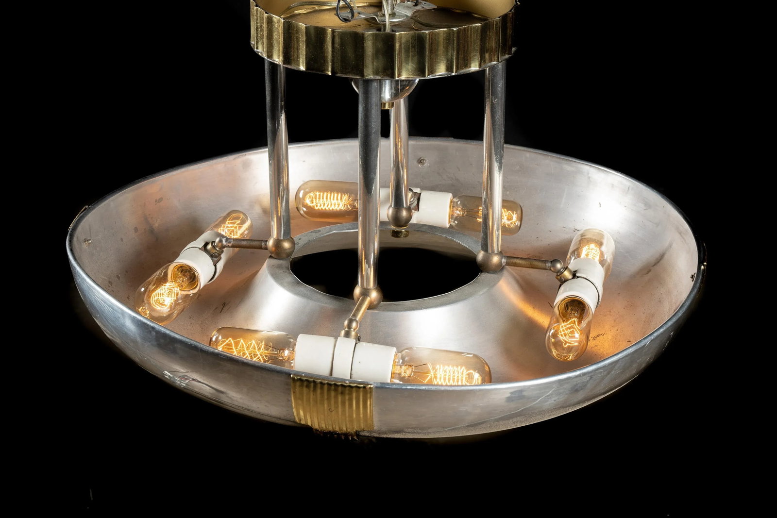 1920 Art Deco Ceiling Light Fixture - 2