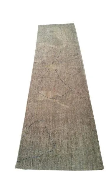 Modern 8 Ft. Contemporary Design Handmade Knotted Runner Rug - 2x8 - 2