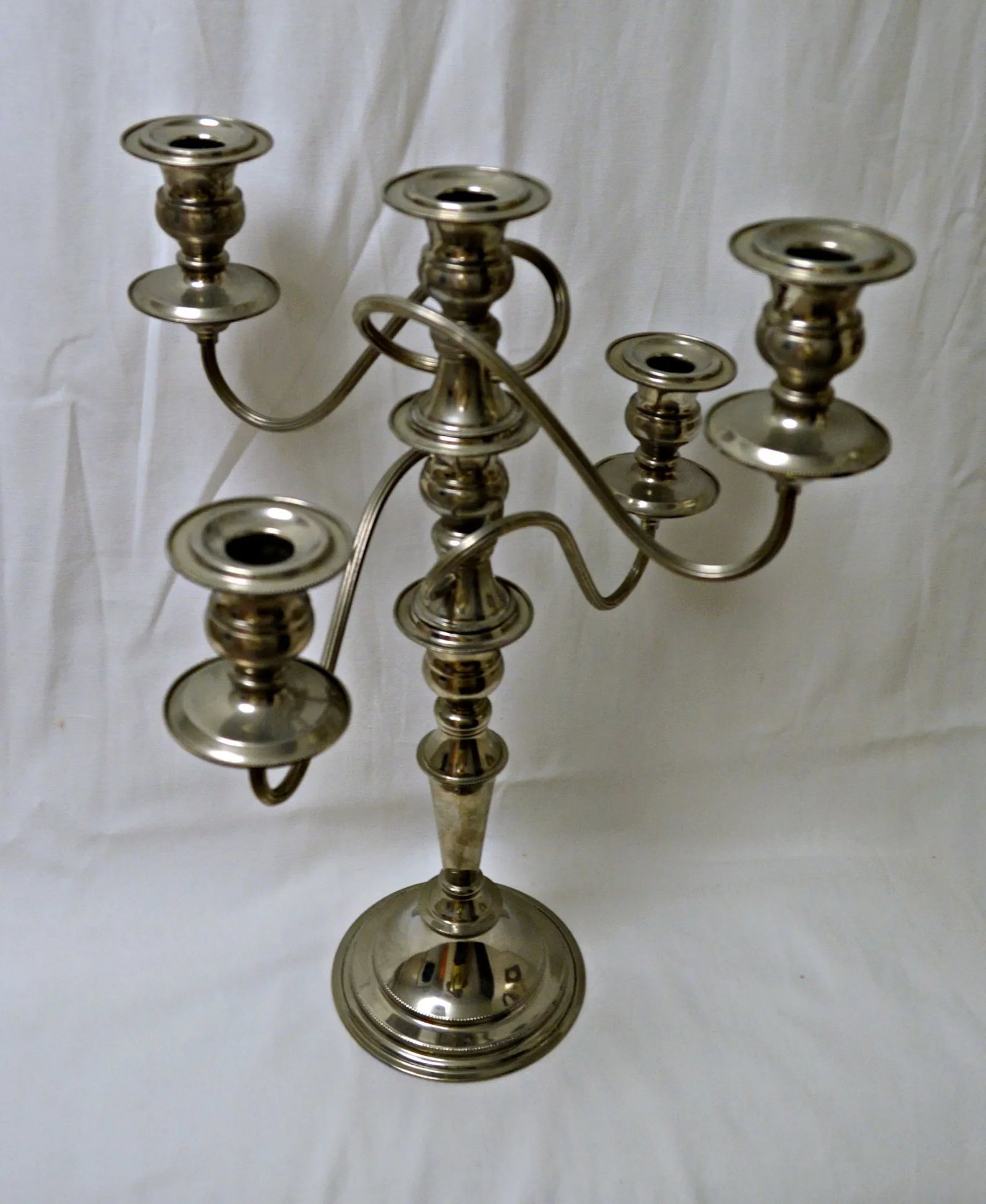 Game of Thrones Style Silver Plated British Candelabra - 10