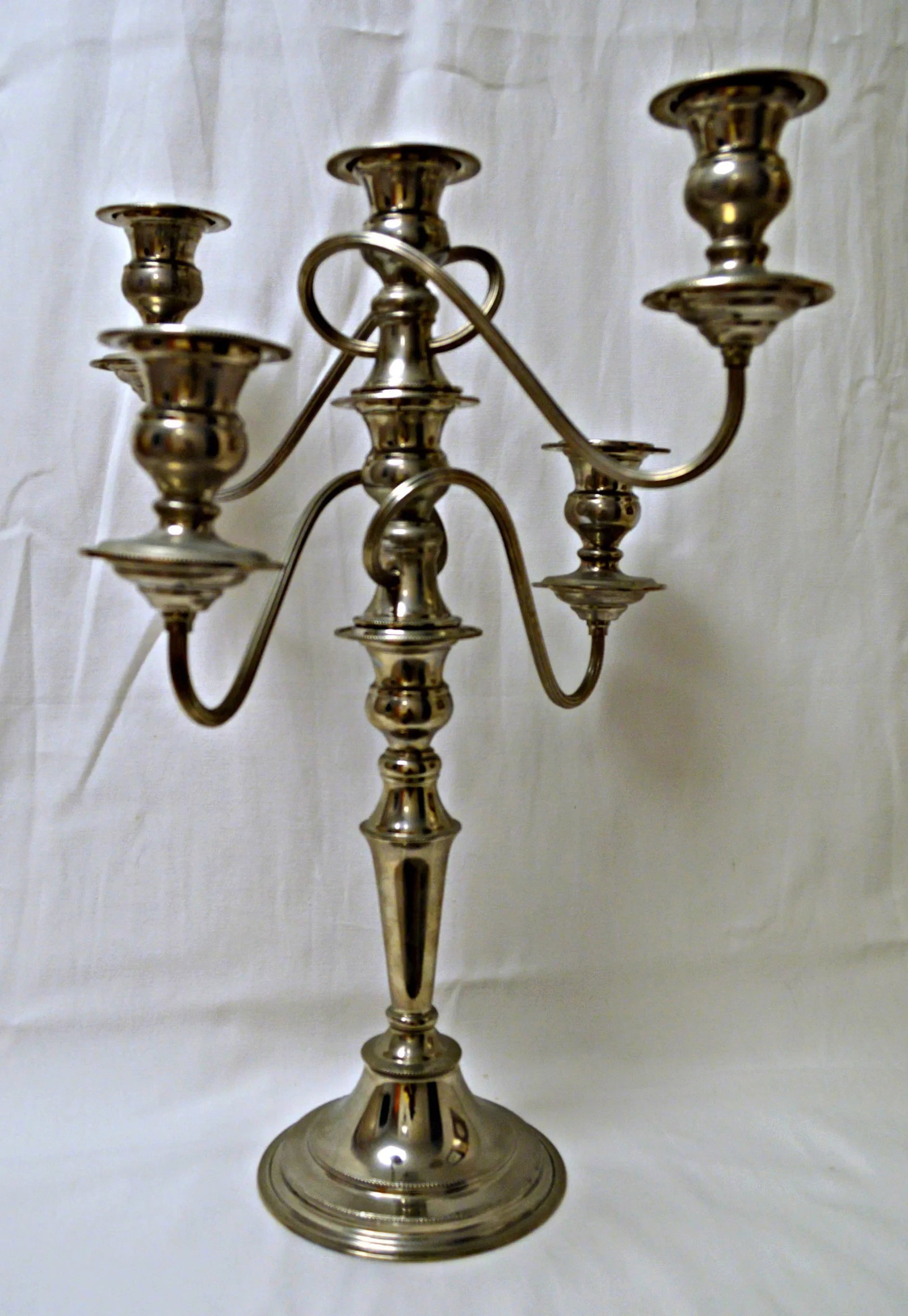 Game of Thrones Style Silver Plated British Candelabra - 7