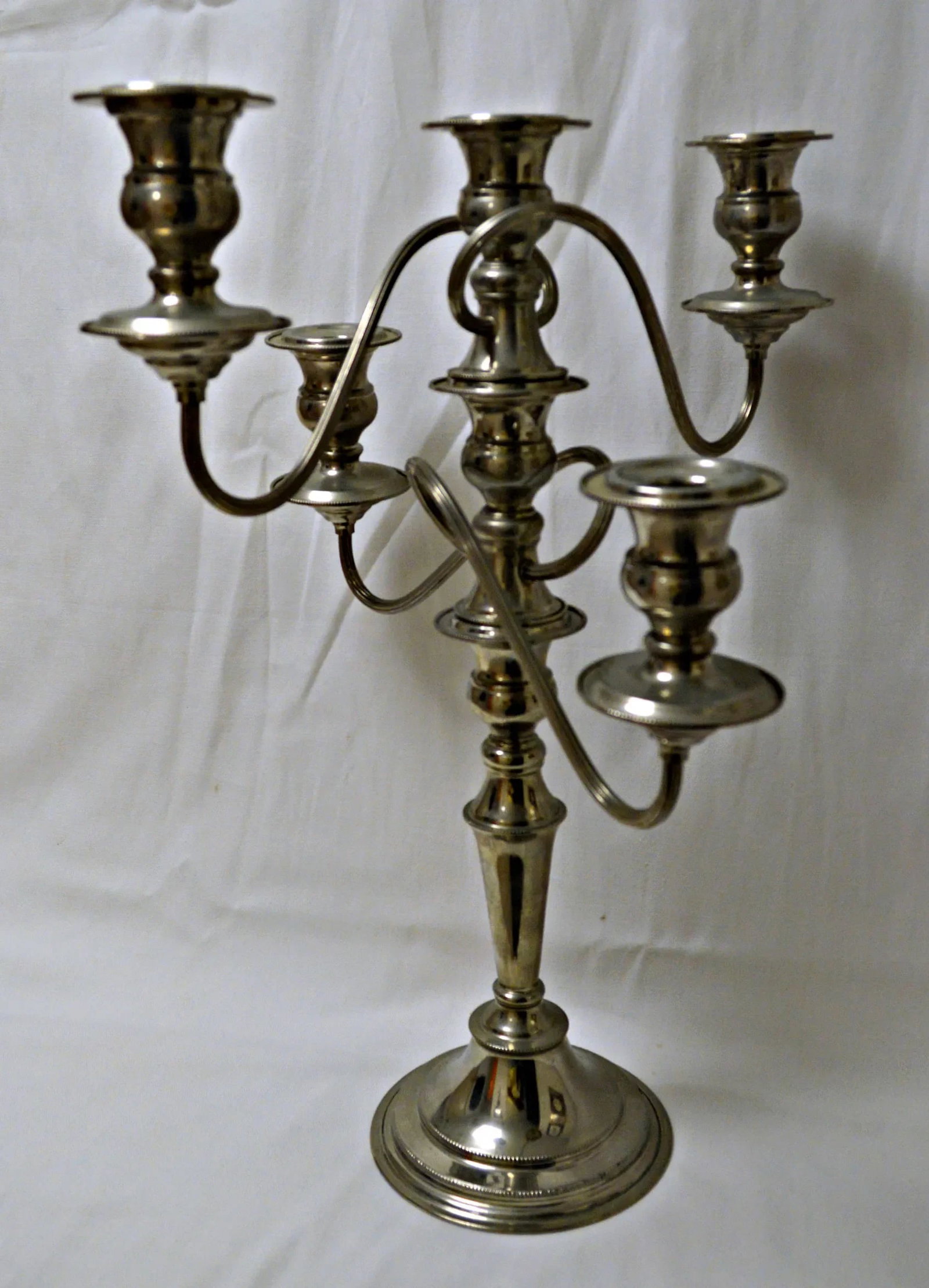 Game of Thrones Style Silver Plated British Candelabra - 9