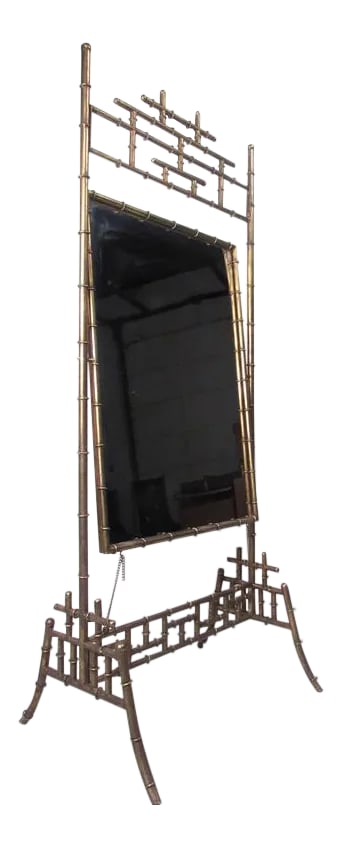 Bamboo Style Full Length Dressing Mirror - 10