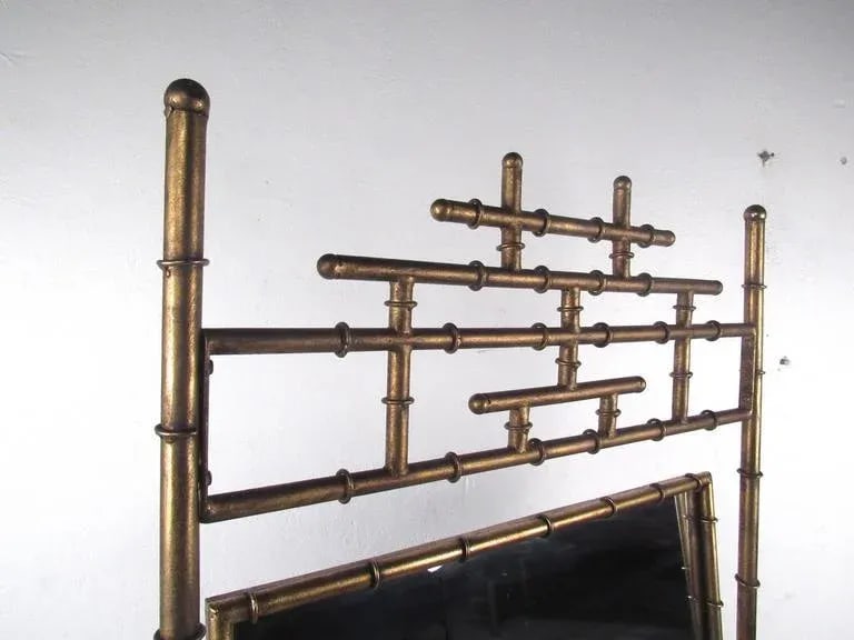 Bamboo Style Full Length Dressing Mirror - 4