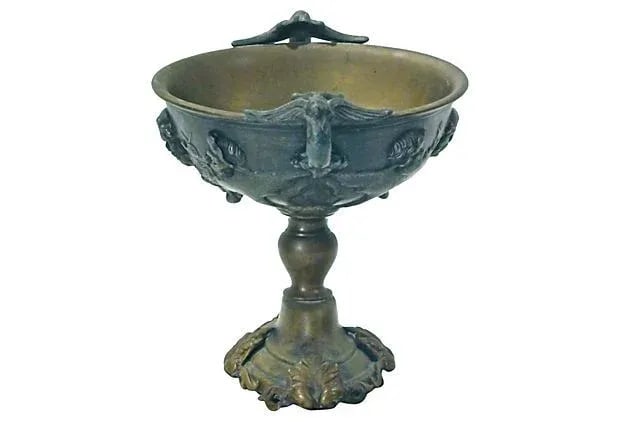 Antique Italian Brass and Bronze Goblet - 2
