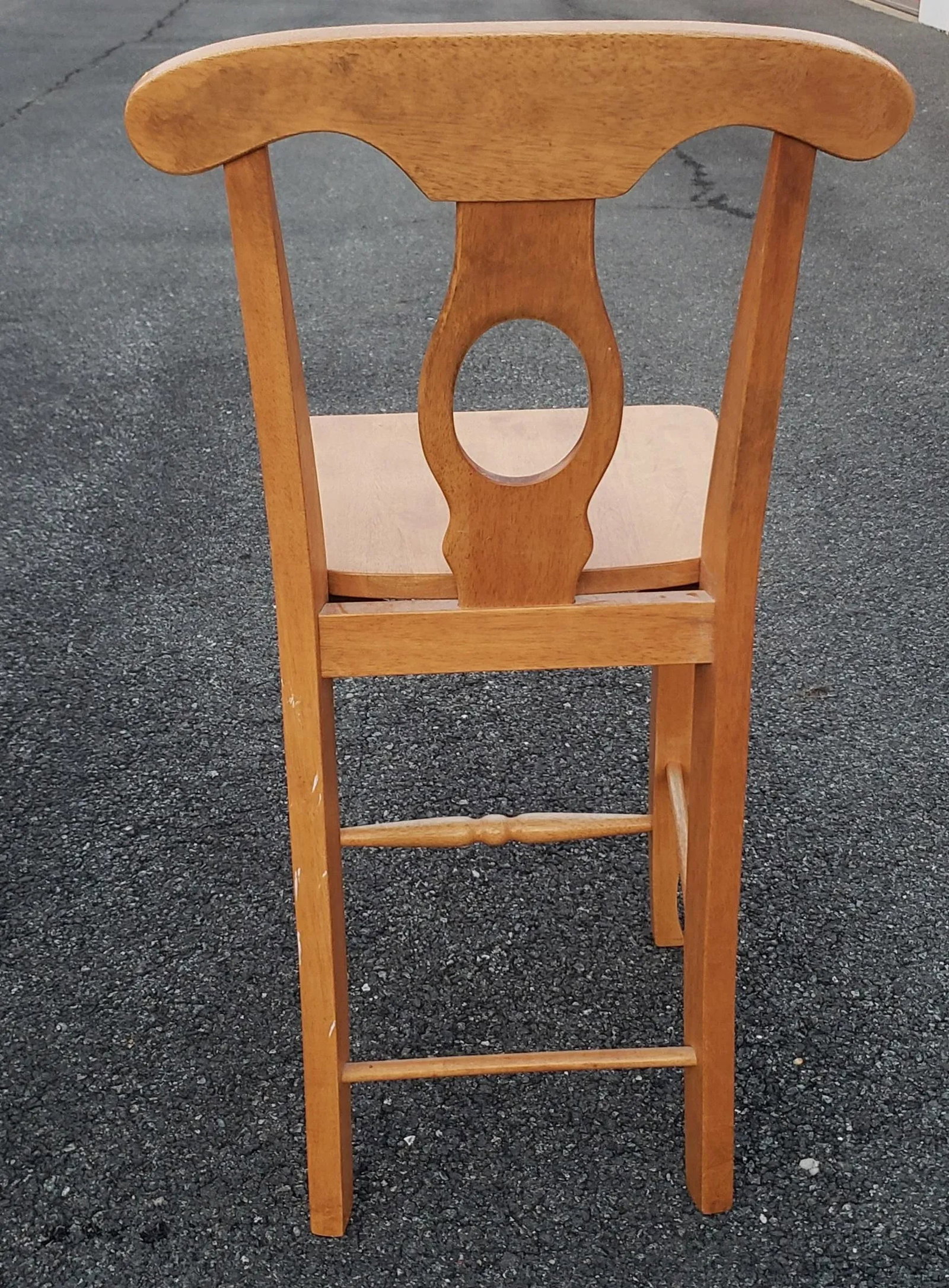 Late 20th Century Pair of Vintage Pottery Barn Napoleon Style Fruitwood Counter Stools / Chairs - 2