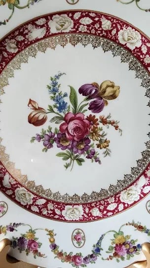 Schumann Dresden Dinnerware Fine Dinner Plates Set of 6 - 4