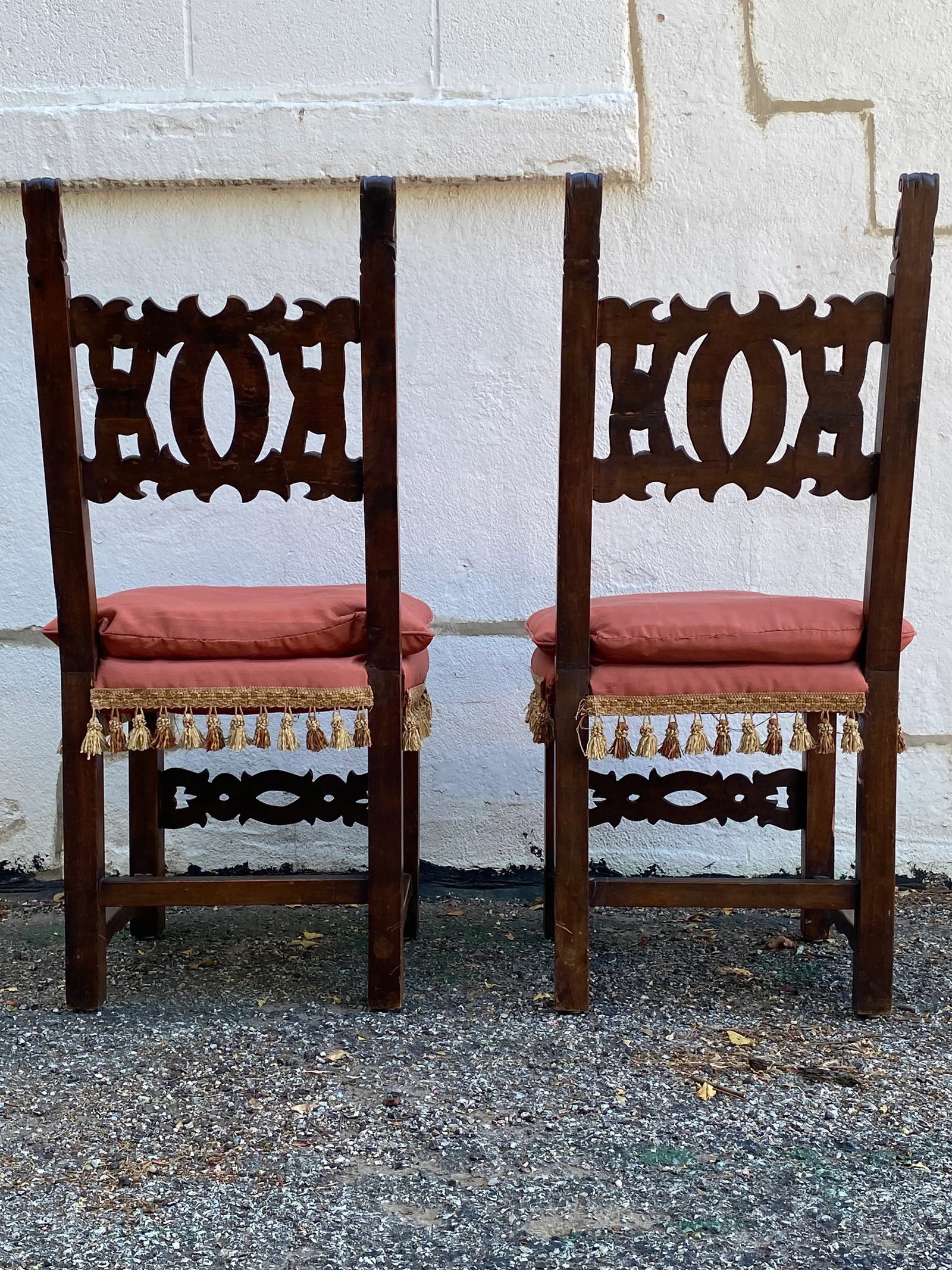 Antique Italian Chairs a Pair - 2