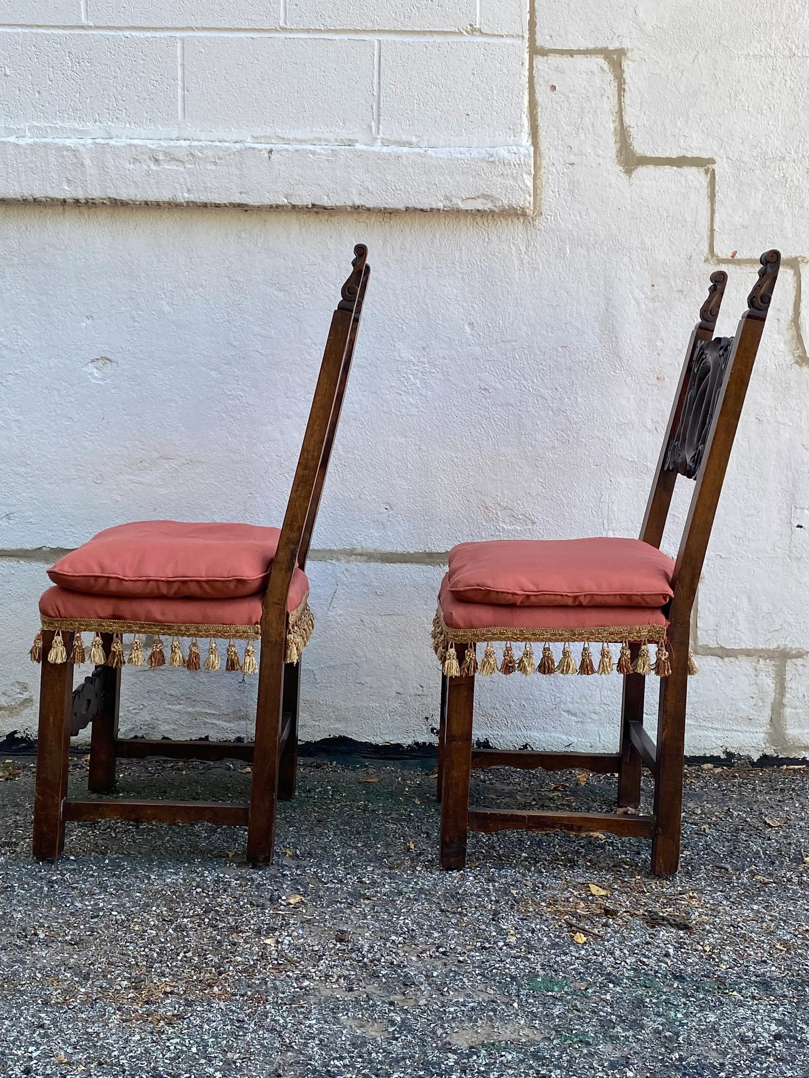 Antique Italian Chairs a Pair - 3