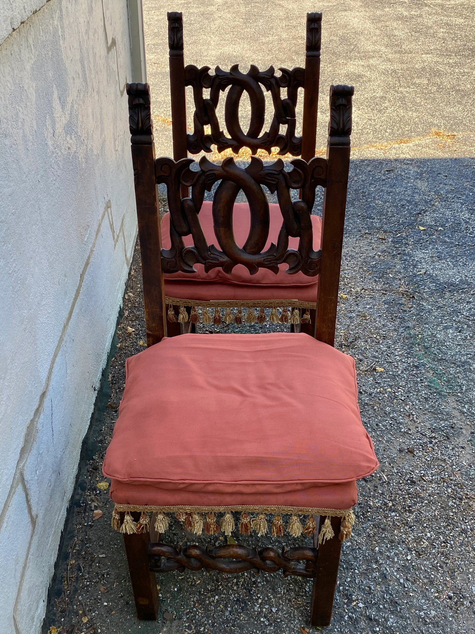 Antique Italian Chairs a Pair - 4