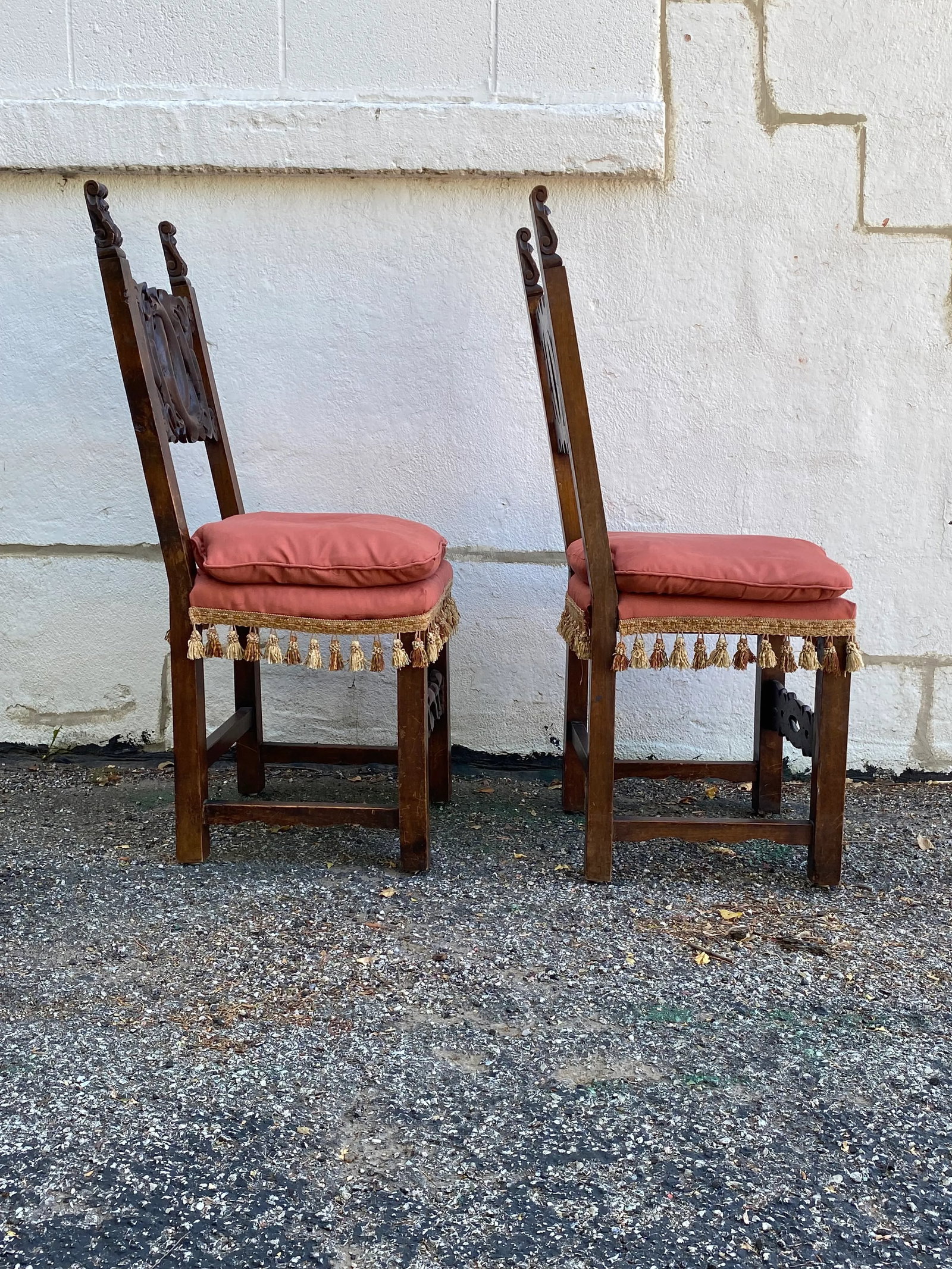 Antique Italian Chairs a Pair - 5
