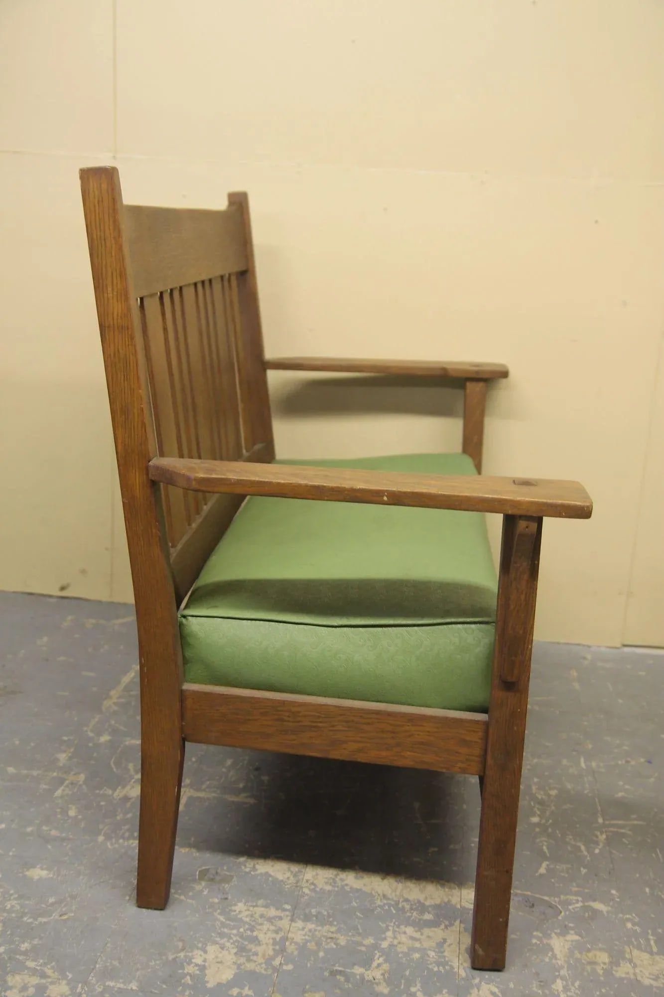 Antique Arts and Crafts Settle by Harden - 5