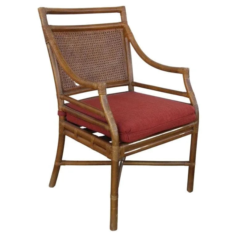 Mid 20th Century McGuire Style Mid-Century Cane Bamboo Dining Chairs - Set of 4 - 2