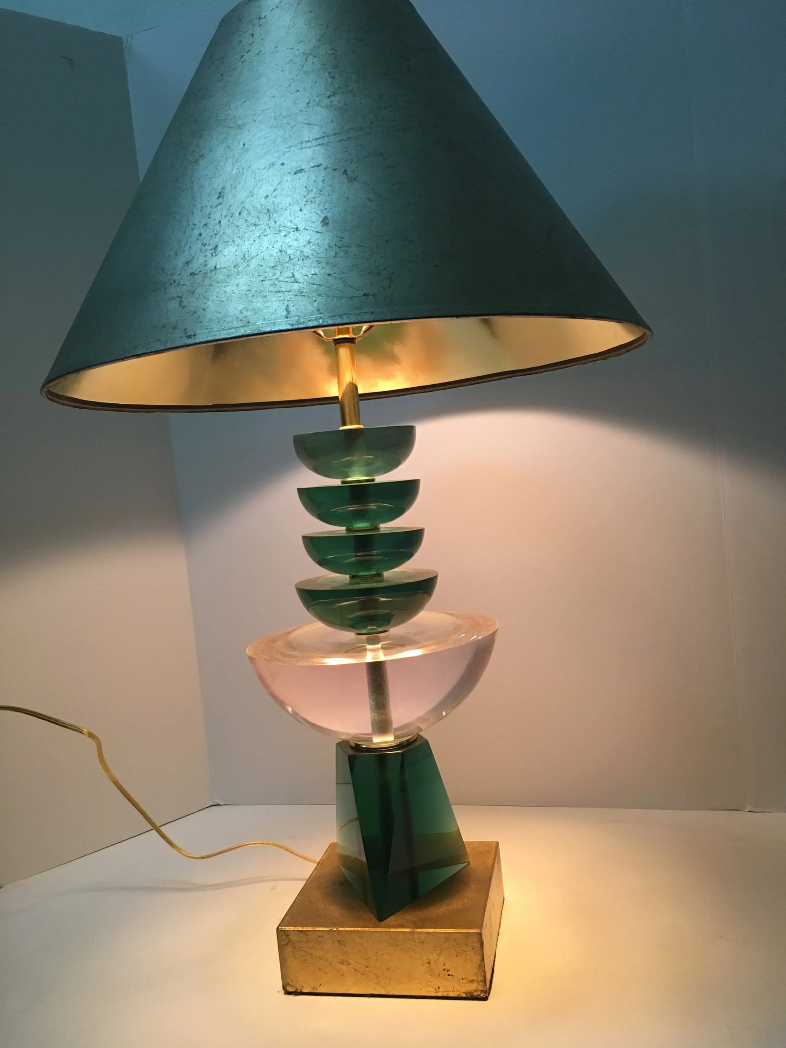 Lucite Table Lamp by Van Teal - 5