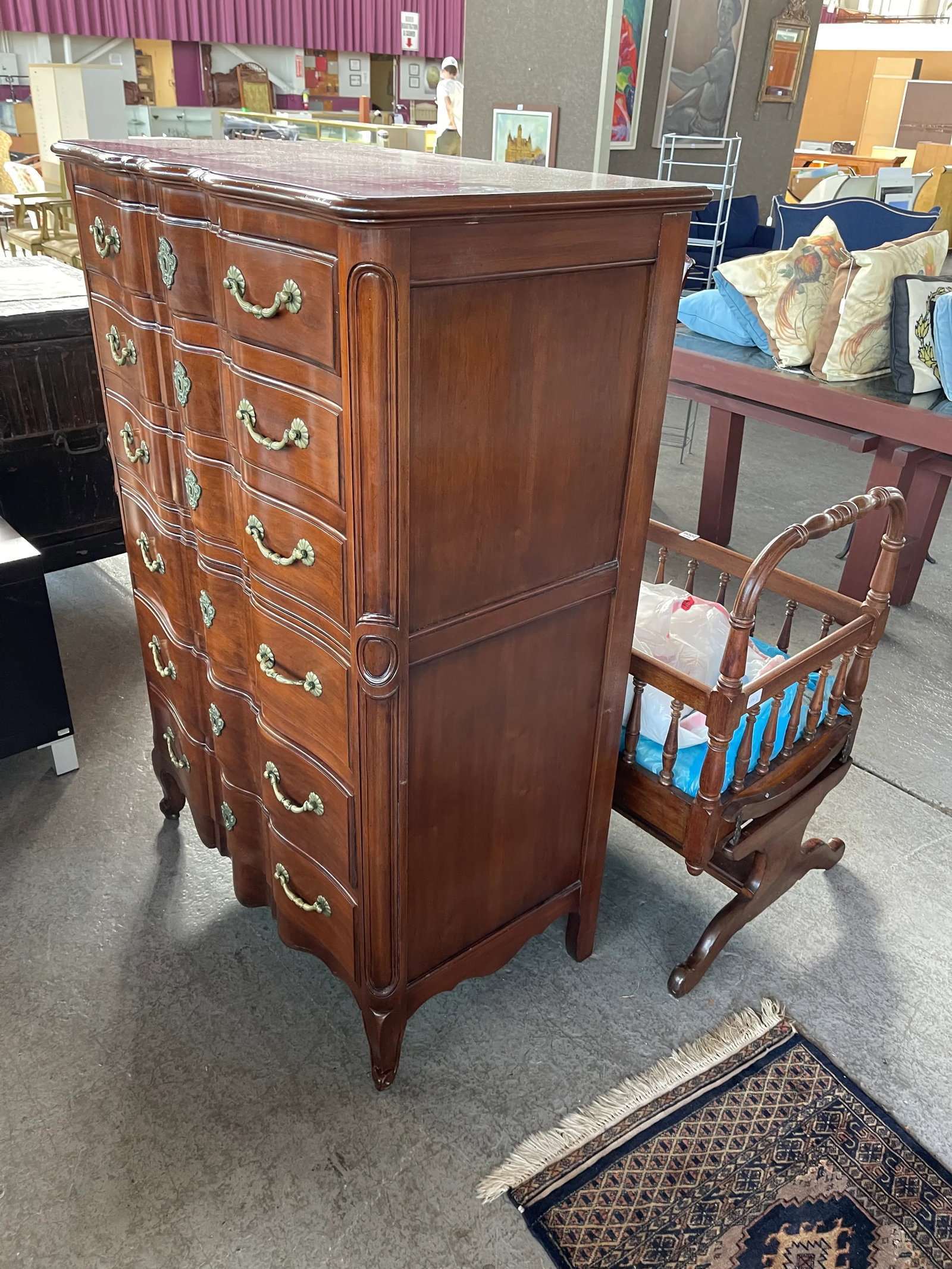 John Widdicomb French Provincial Style Dresser Tall Chest - 2