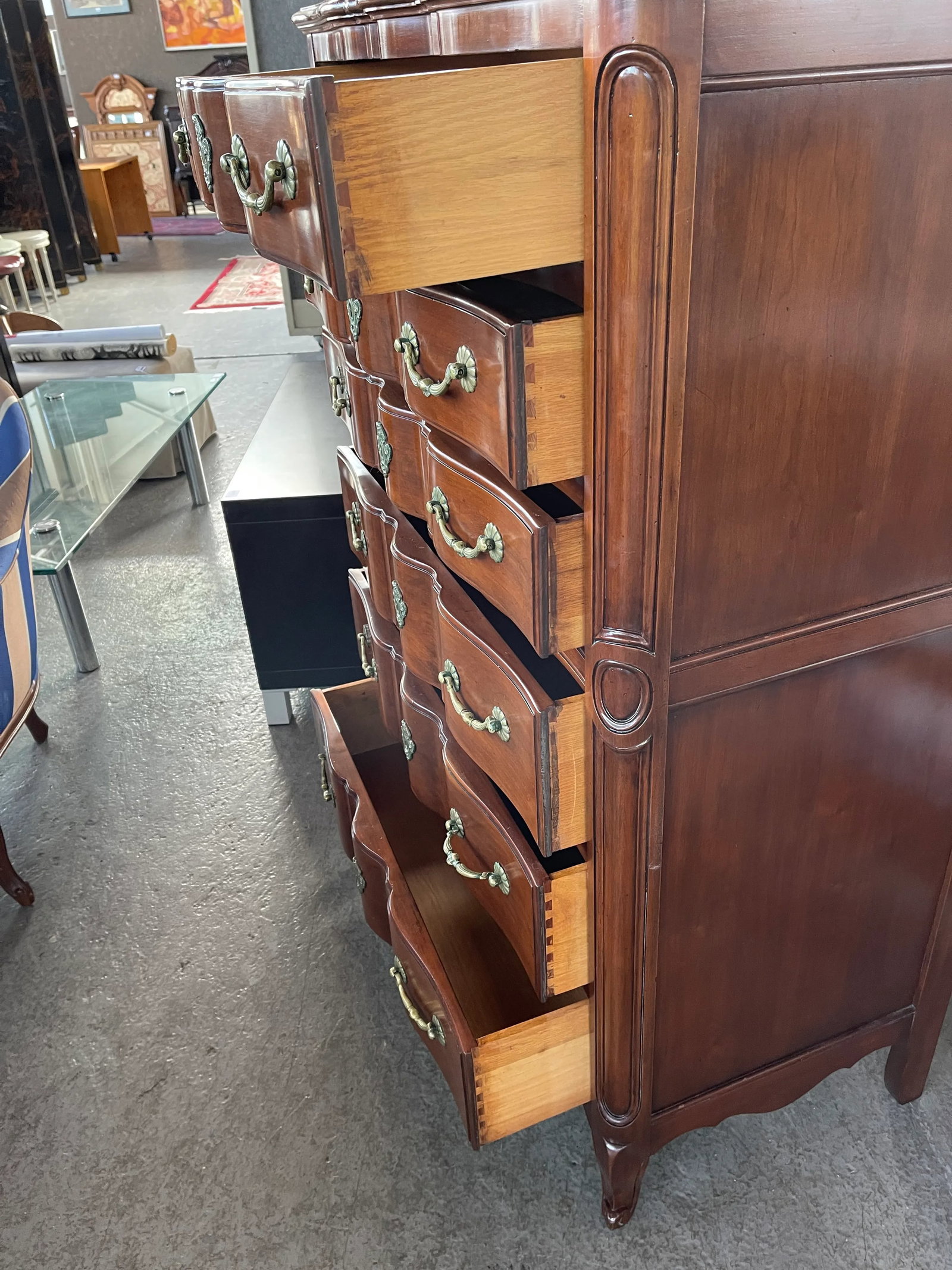John Widdicomb French Provincial Style Dresser Tall Chest - 6