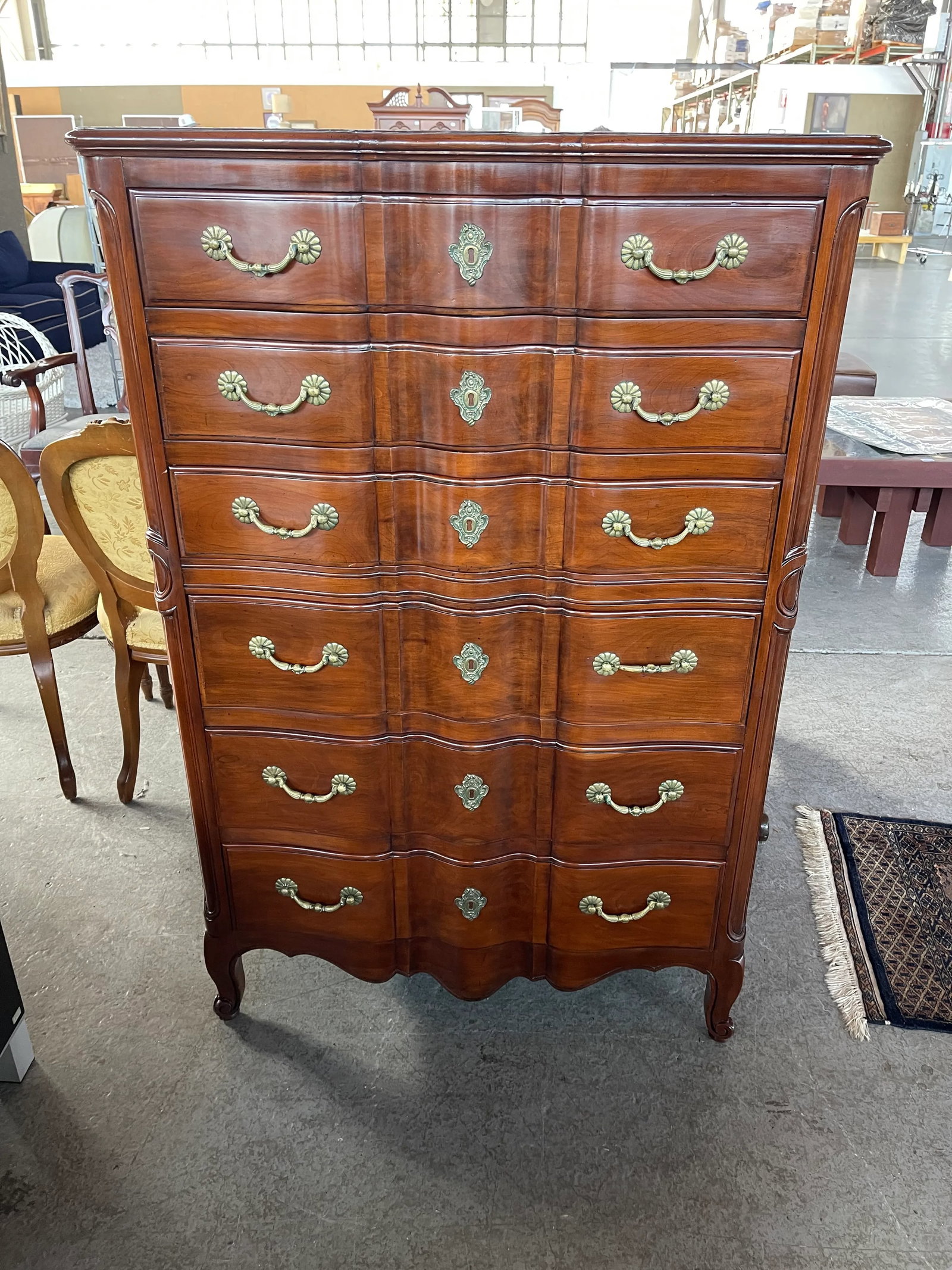 John Widdicomb French Provincial Style Dresser Tall Chest - 8
