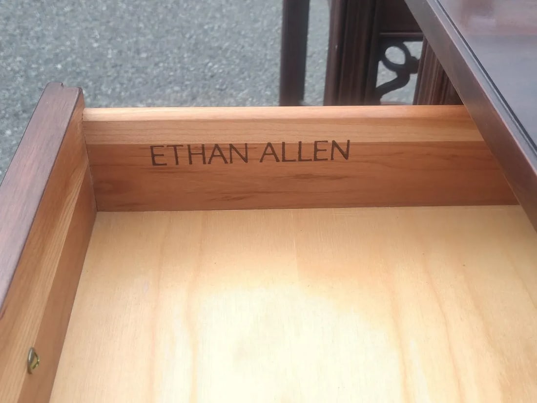 Ethan Allen Mid 20th Century Vintage Mid-Century Modern Side Tables - a Pair - 2
