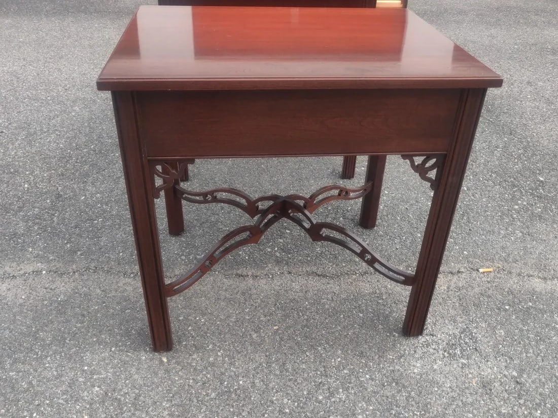 Ethan Allen Mid 20th Century Vintage Mid-Century Modern Side Tables - a Pair - 7