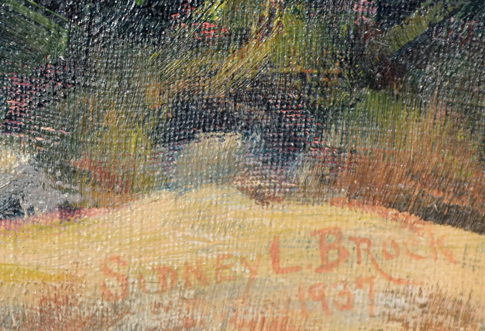 1930's California Mountain Trail Landscape by Sidney L. Brock - 5